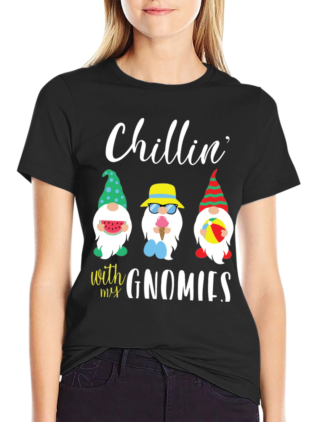 Chillin with my Gnomies Graphic Tee