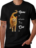 Home is Where the Cat Is Graphic T-Shirt