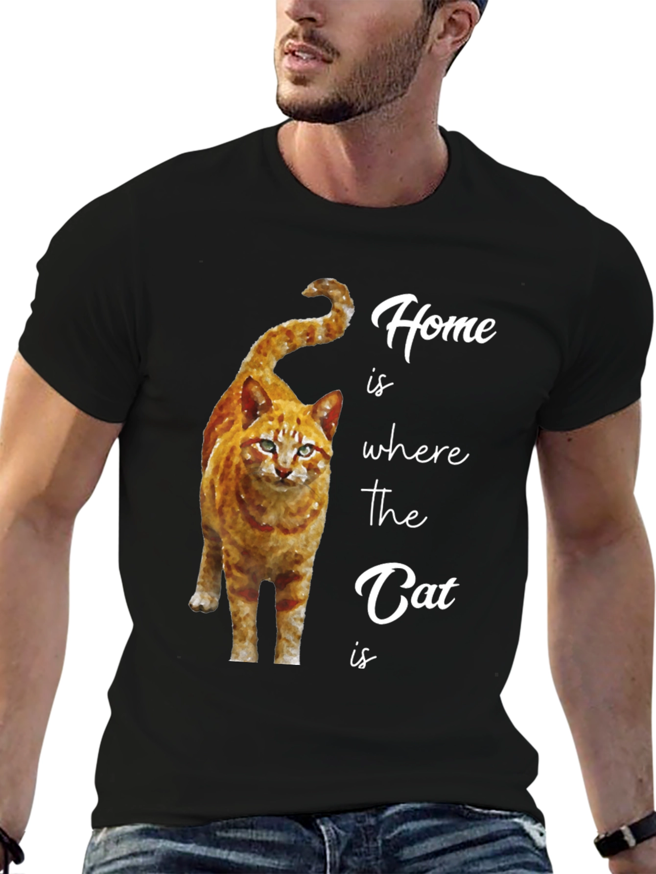 Home is Where the Cat Is Graphic T-Shirt