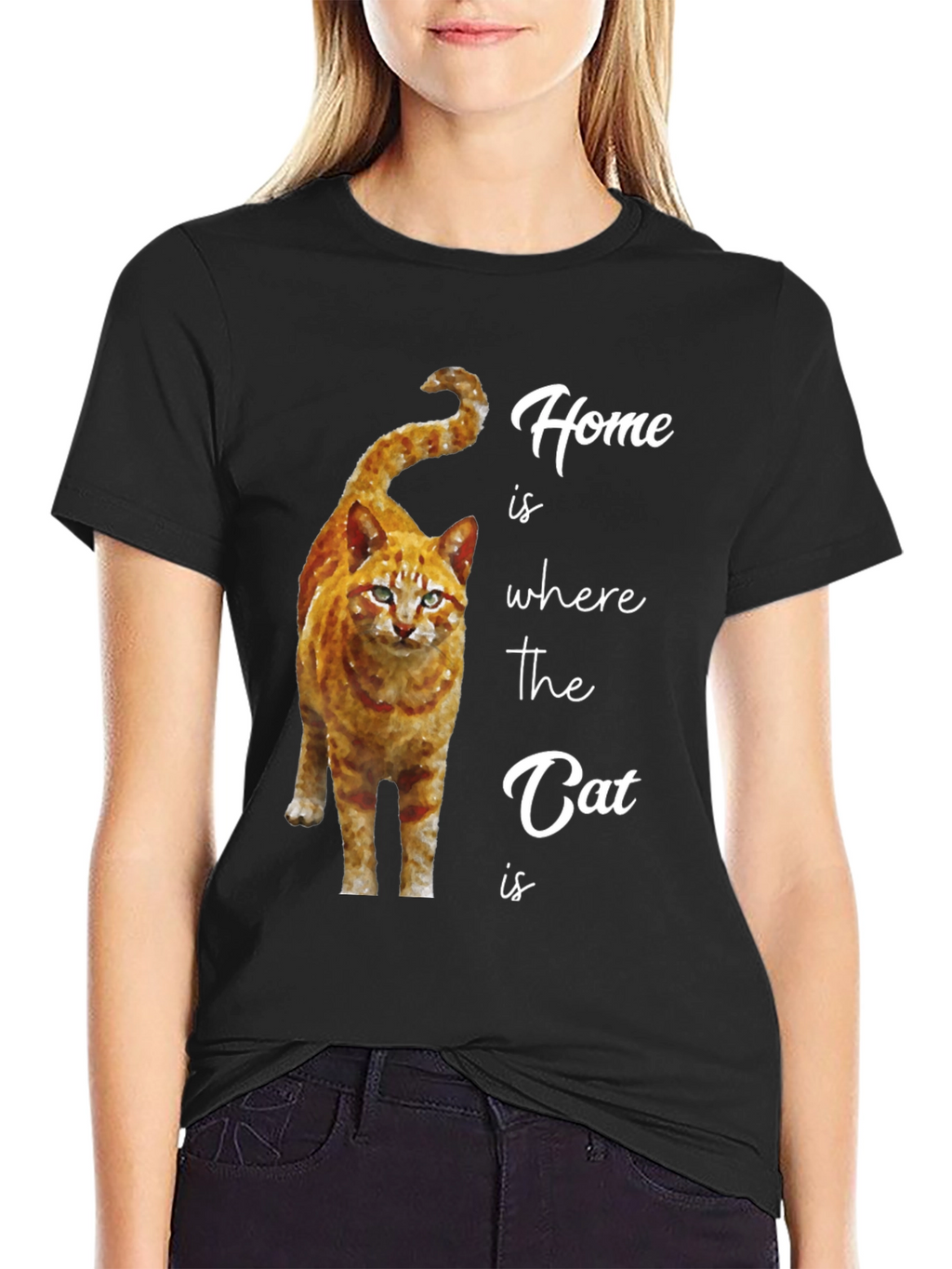 Home is Where the Cat Is Graphic T-Shirt