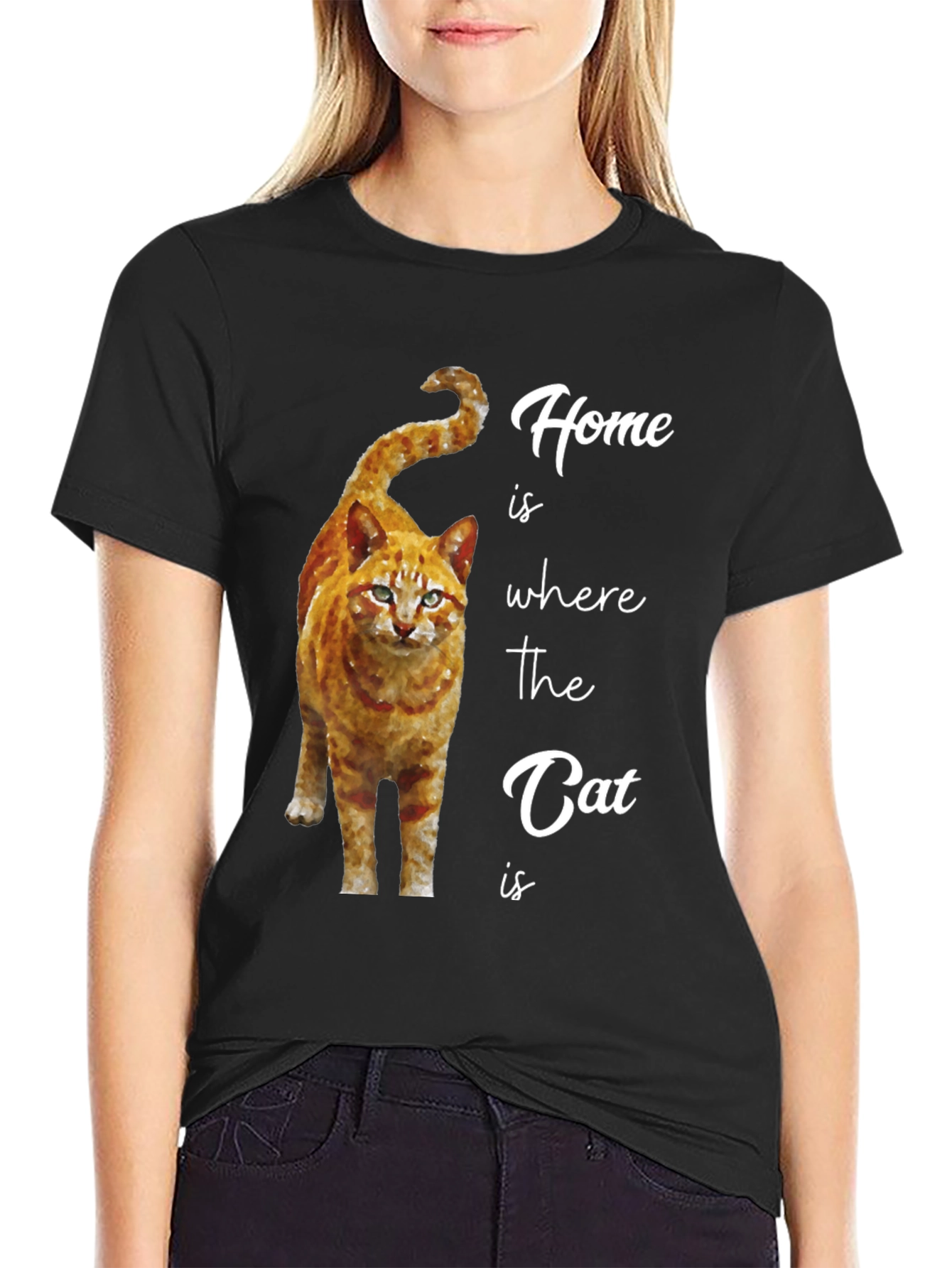 Home is Where the Cat Is Graphic T-Shirt