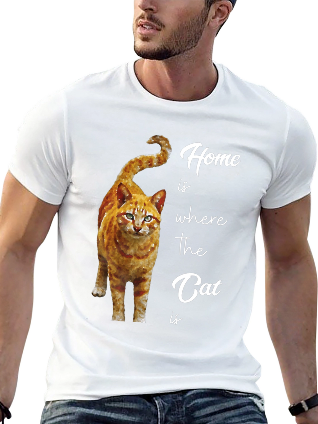 Home is Where the Cat Is Graphic T-Shirt