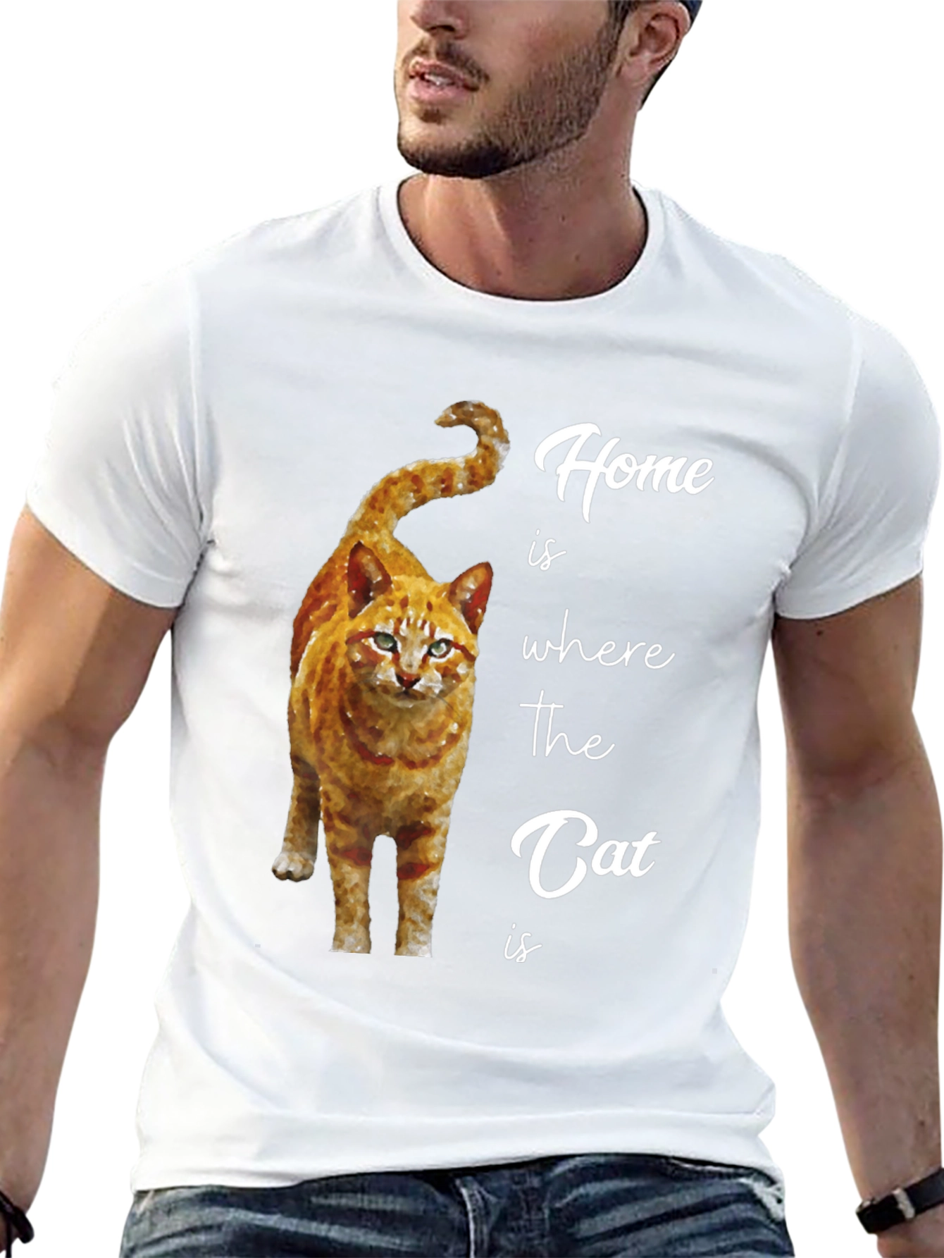 Home is Where the Cat Is Graphic T-Shirt