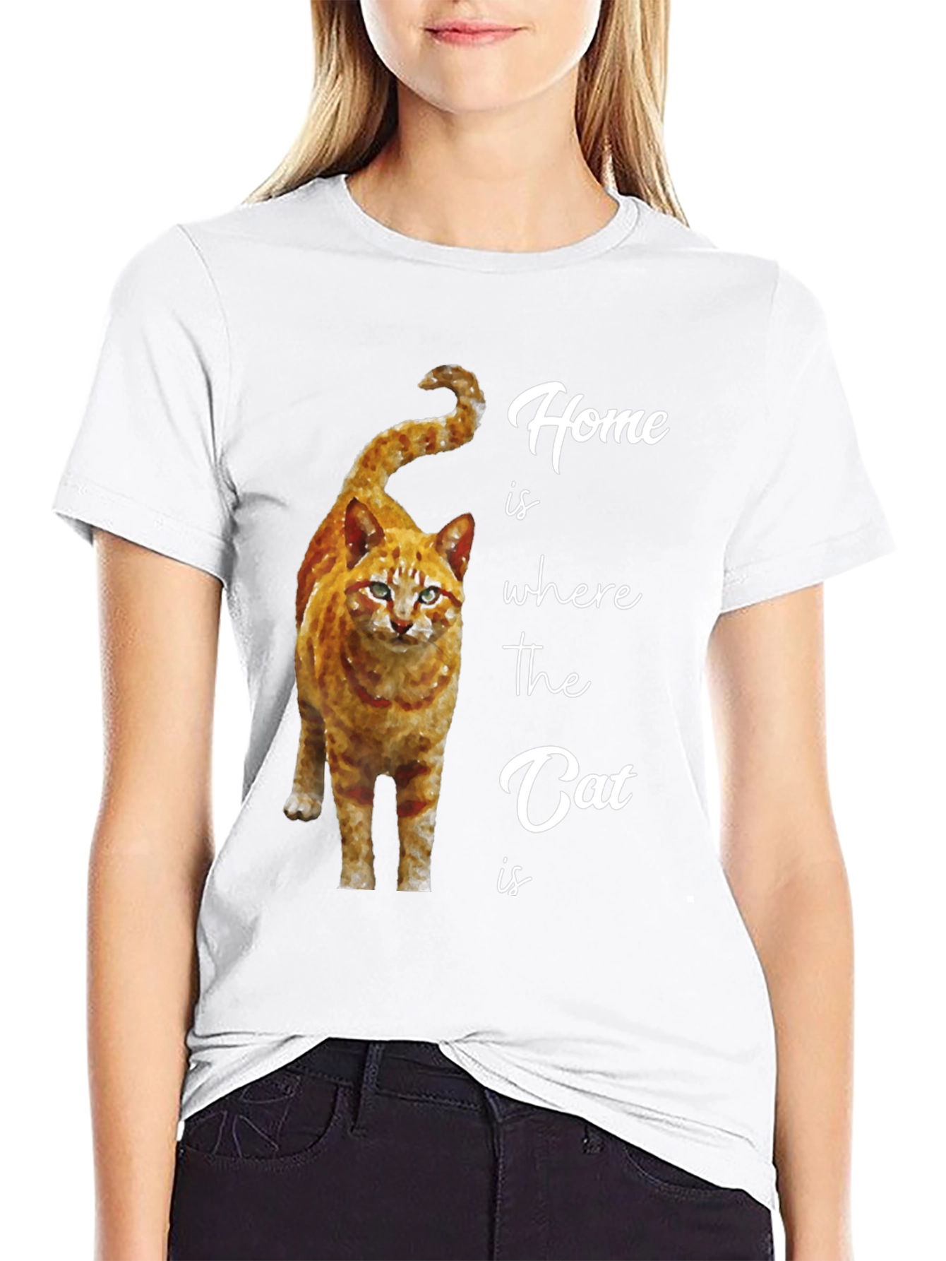 Home is Where the Cat Is Graphic T-Shirt
