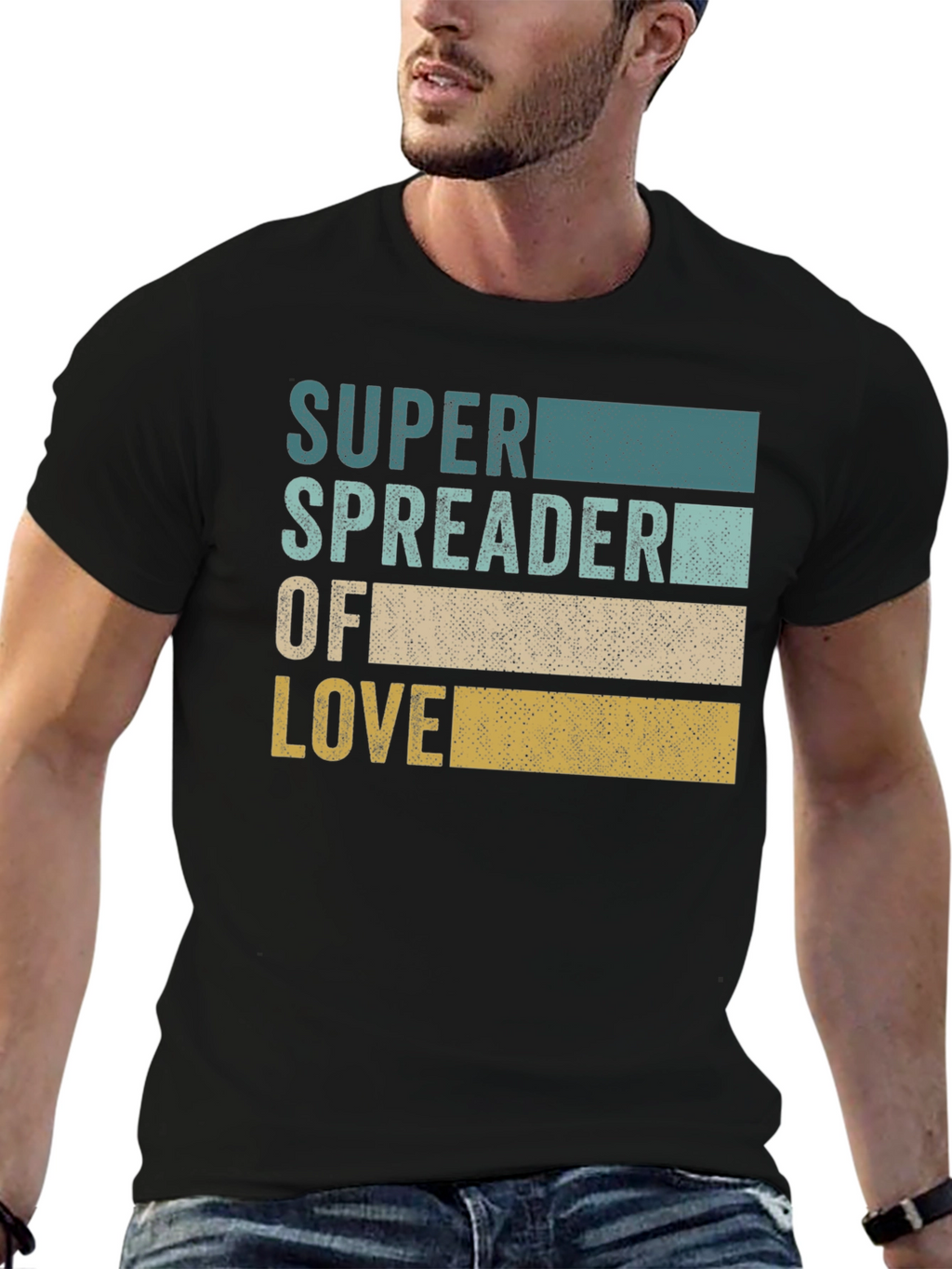 Super Spreader of Love Graphic Tee - Black