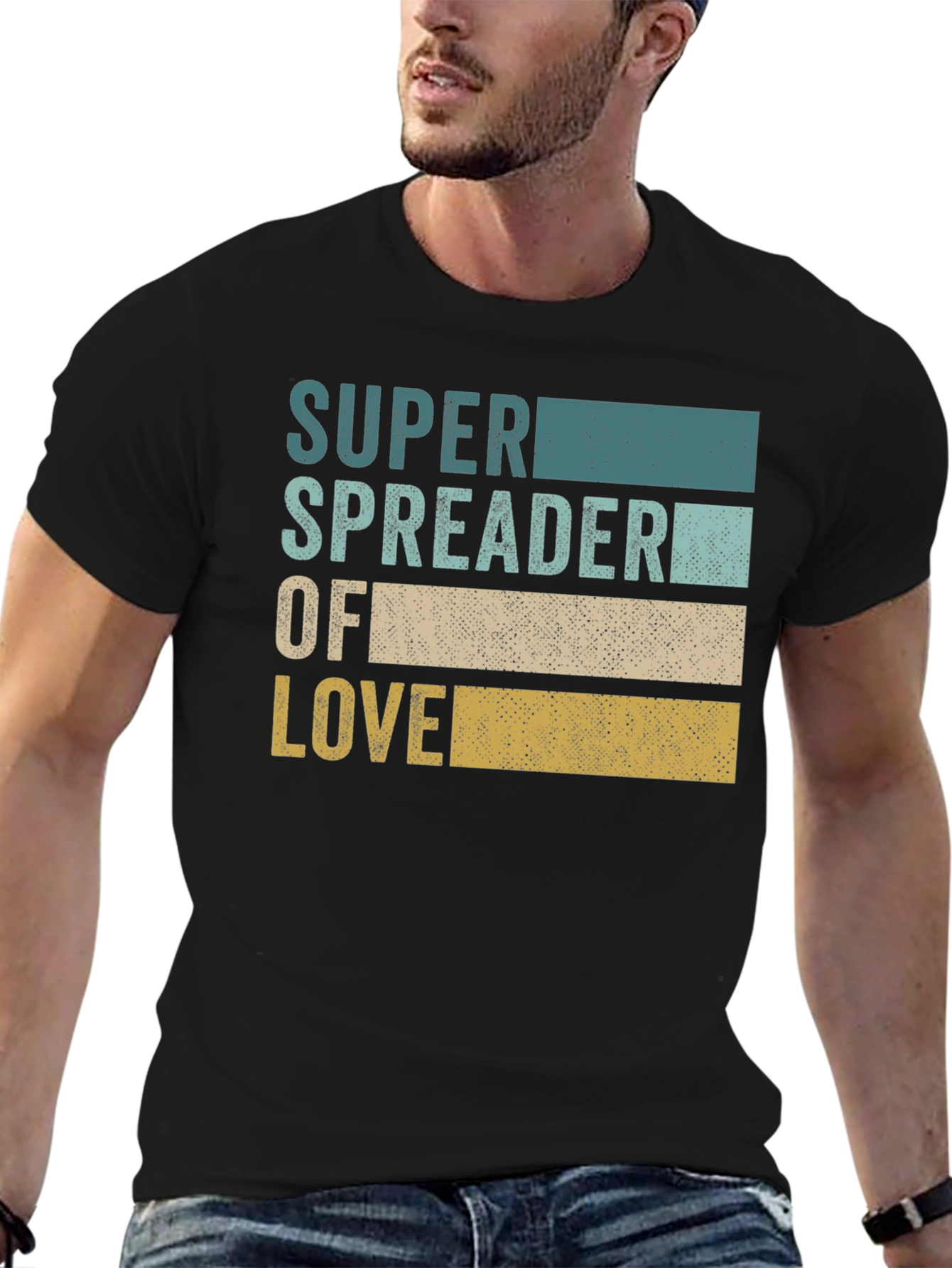 Super Spreader of Love Graphic Tee - Black