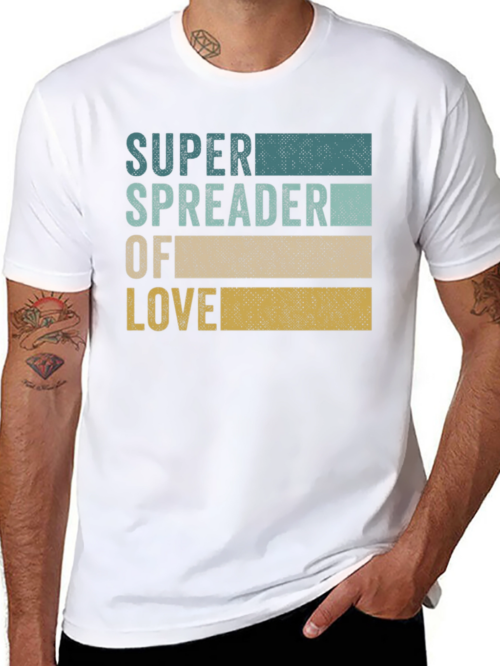 Super Spreader of Love Graphic Tee - Black