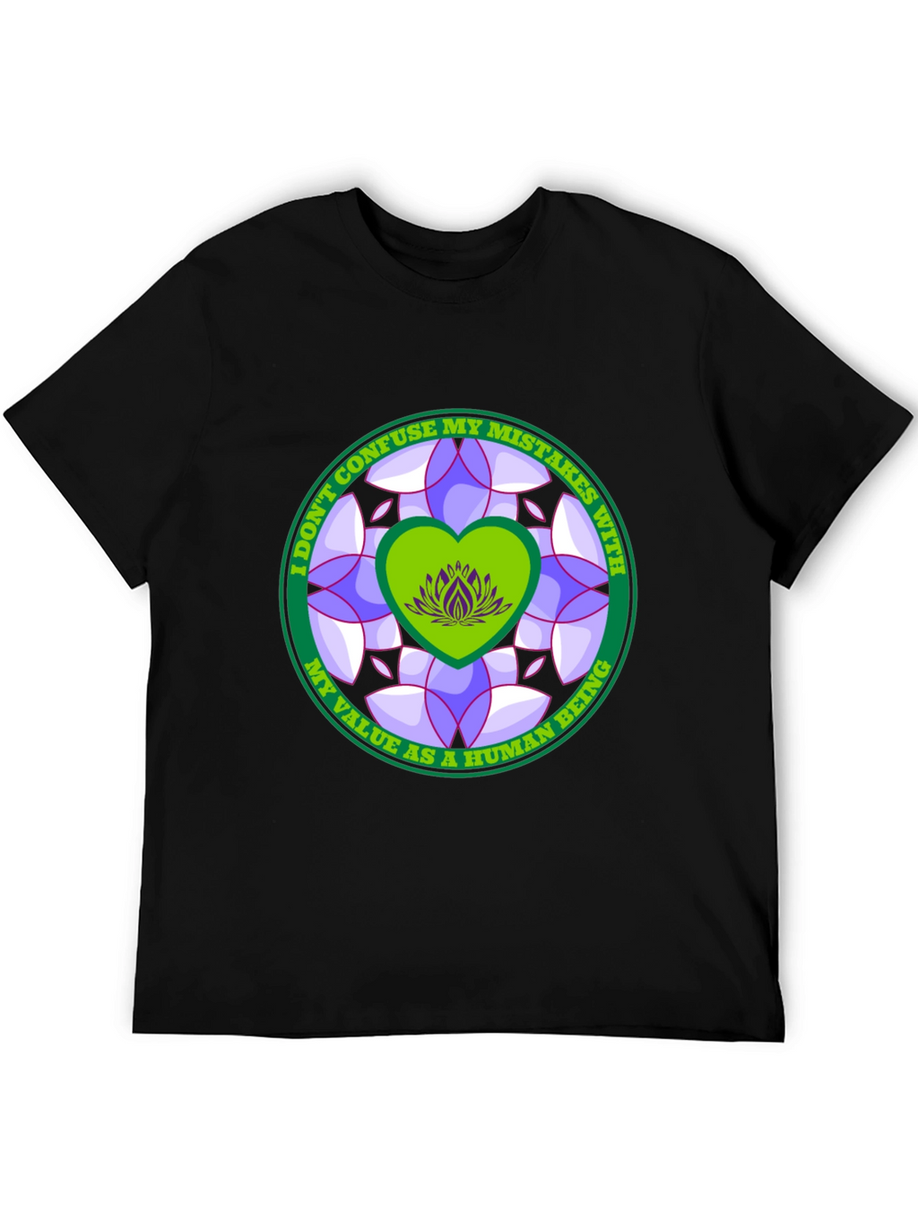 Inspirational Mandala Heart T-Shirt