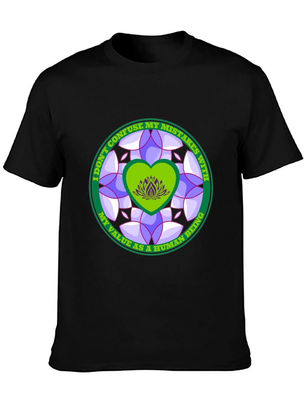 Inspirational Mandala Heart T-Shirt