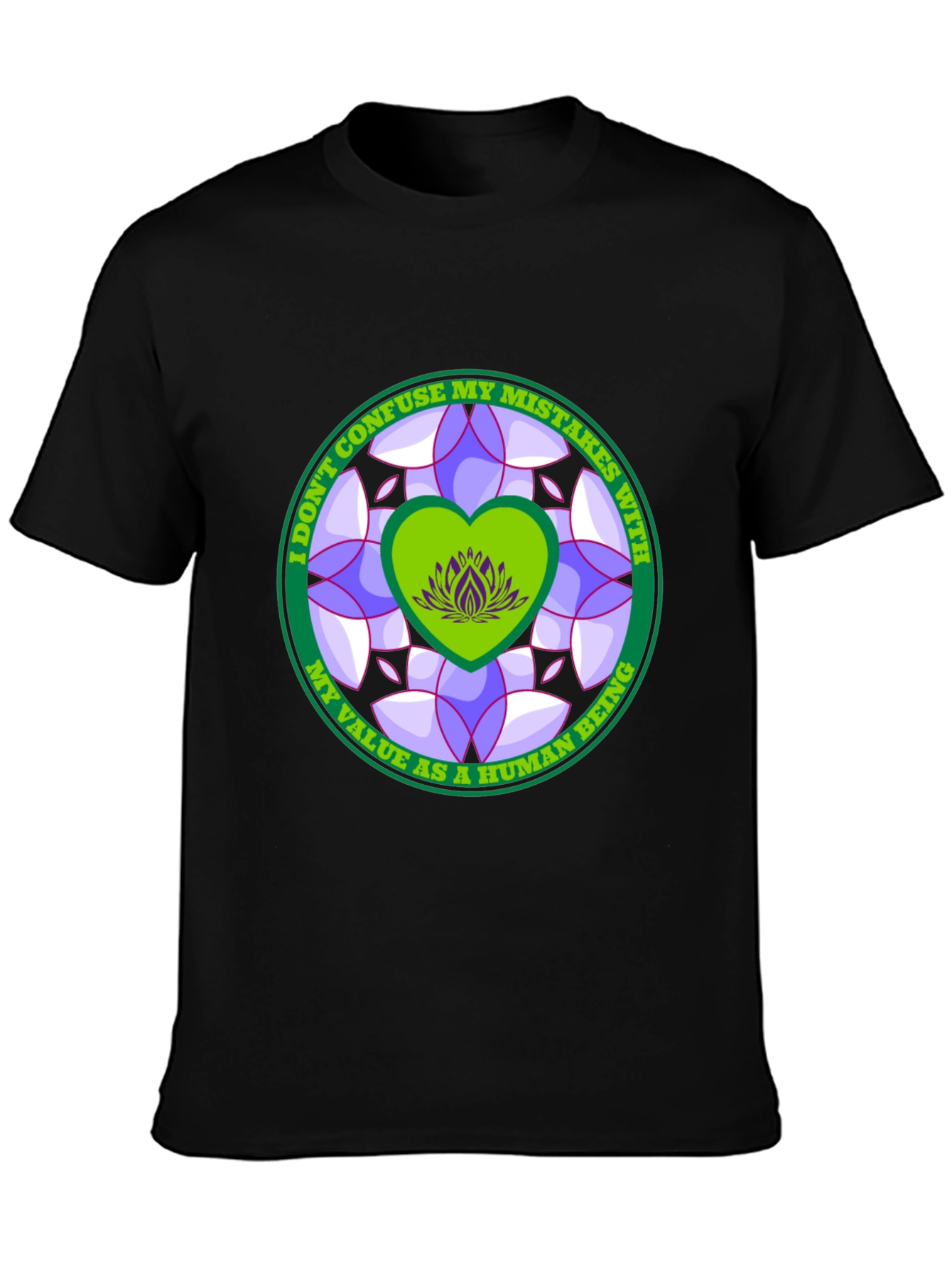 Inspirational Mandala Heart T-Shirt