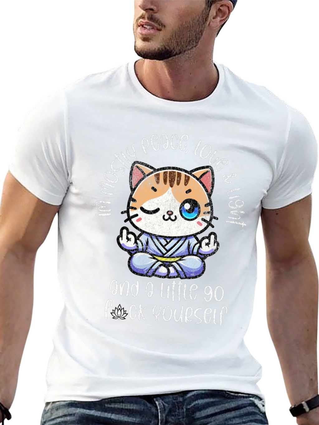 Peace Love & Light Novelty Graphic Tee