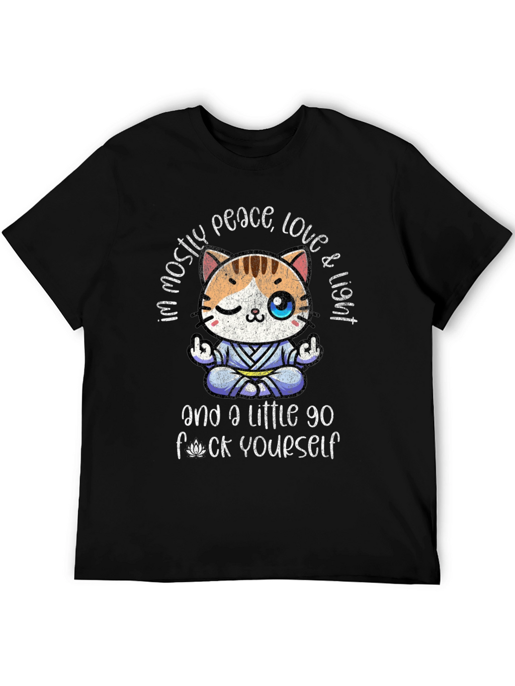 Peace Love & Light Novelty Graphic Tee