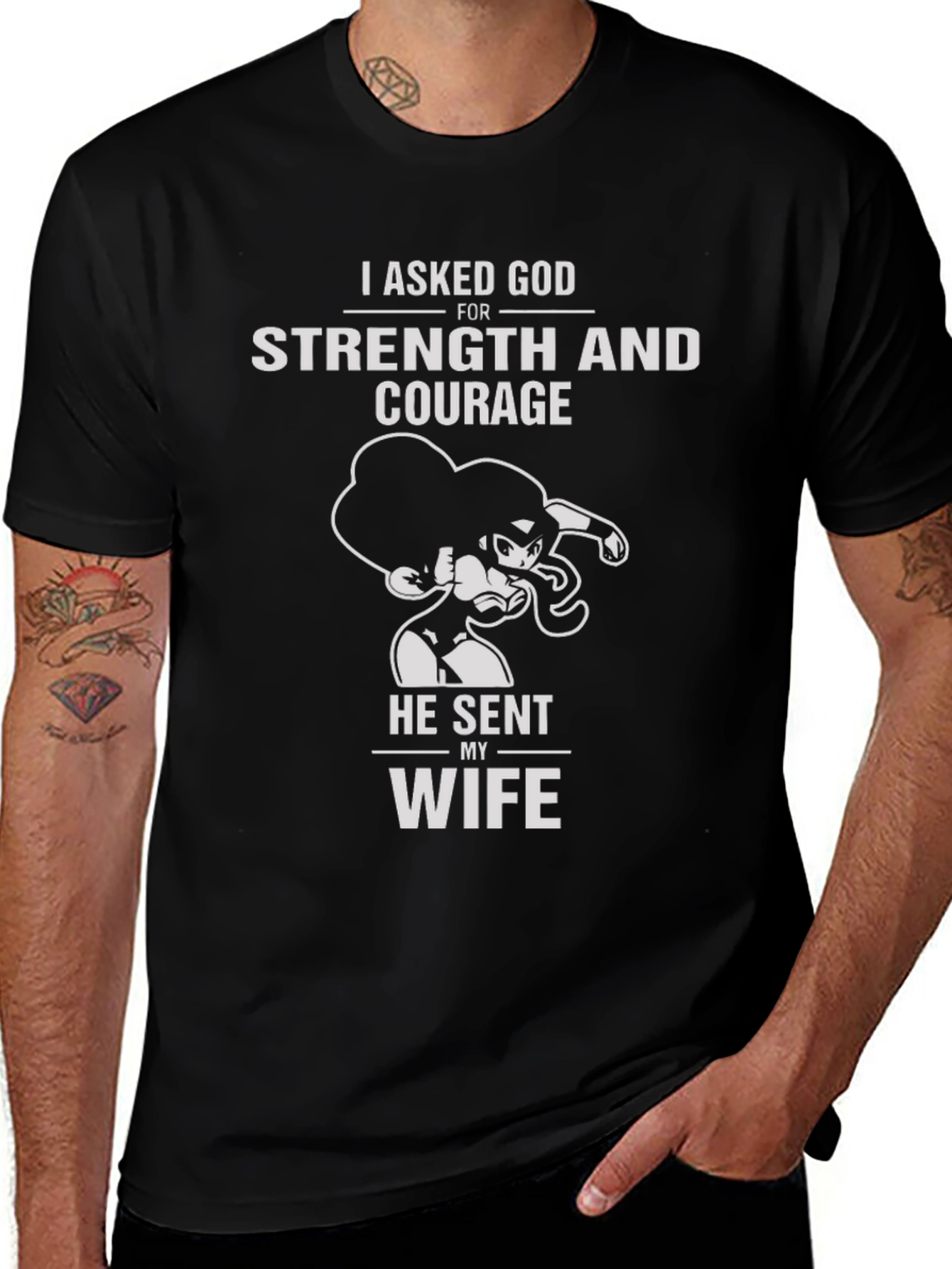 Strength and Courage Wife T-Shirt