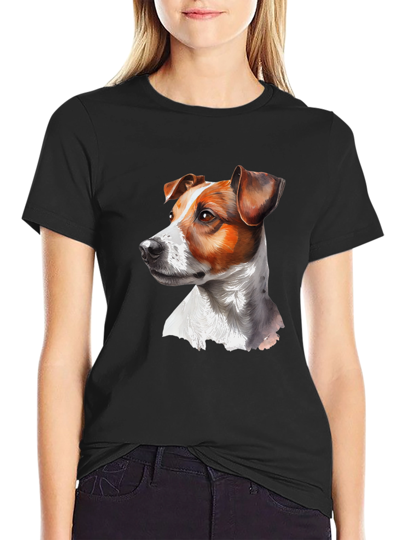 Jack Russell Terrier Graphic Tee - Unisex Black T-Shirt