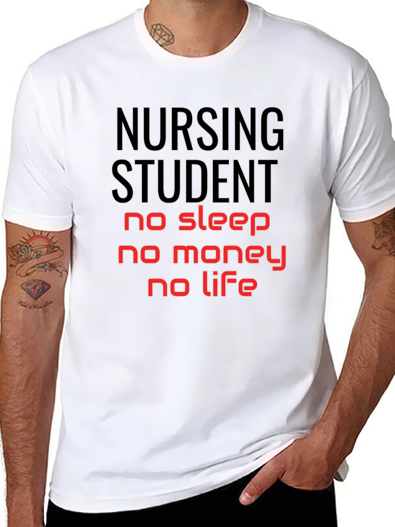 Nursing Student No Sleep No Money T-Shirt