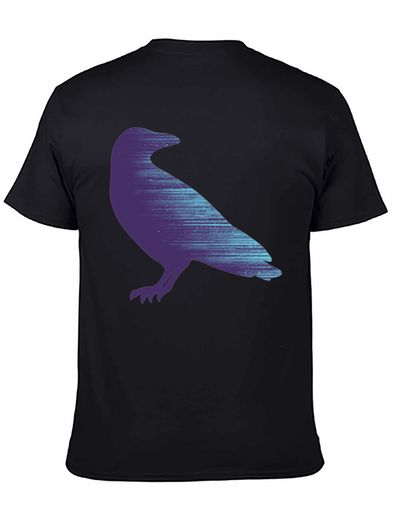 Raven Graphic Print Black T-Shirt