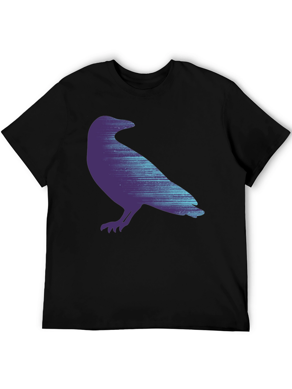 Raven Graphic Print Black T-Shirt