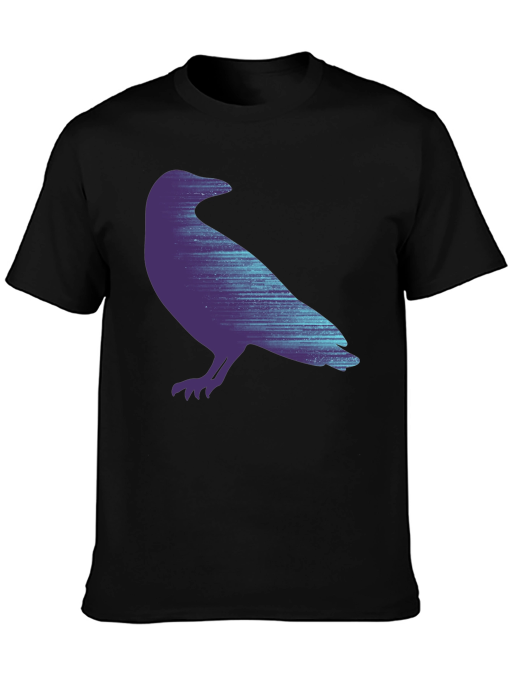 Raven Graphic Print Black T-Shirt
