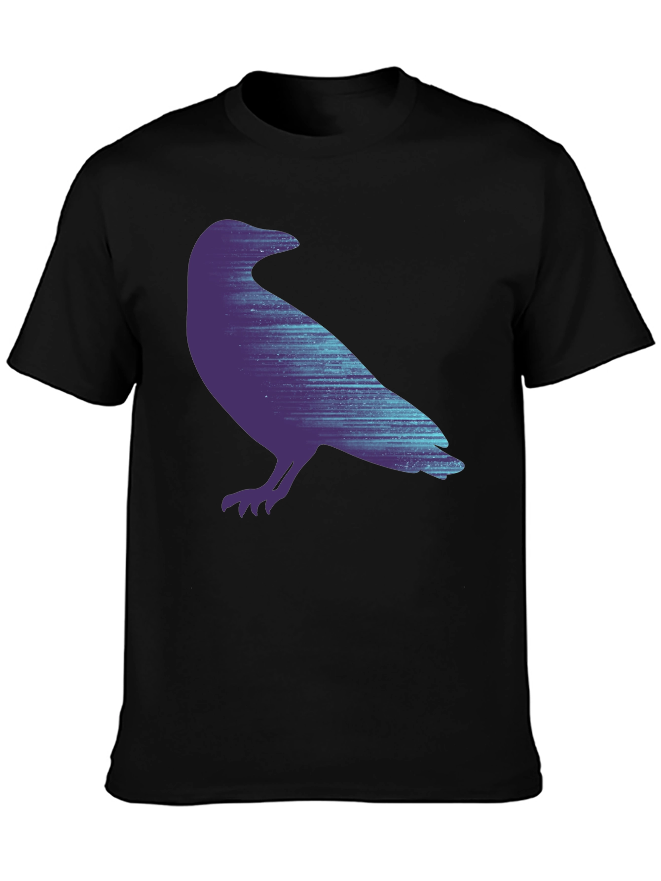 Raven Graphic Print Black T-Shirt