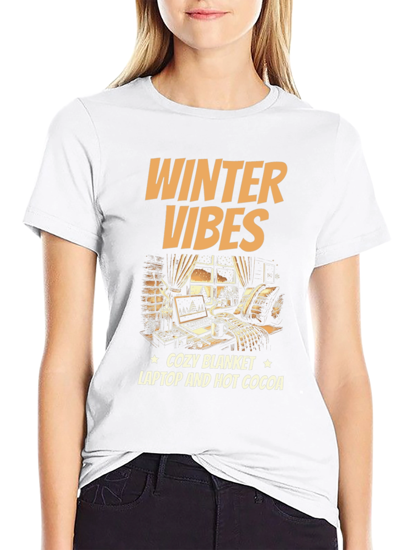 Winter Vibes Cozy T-Shirt