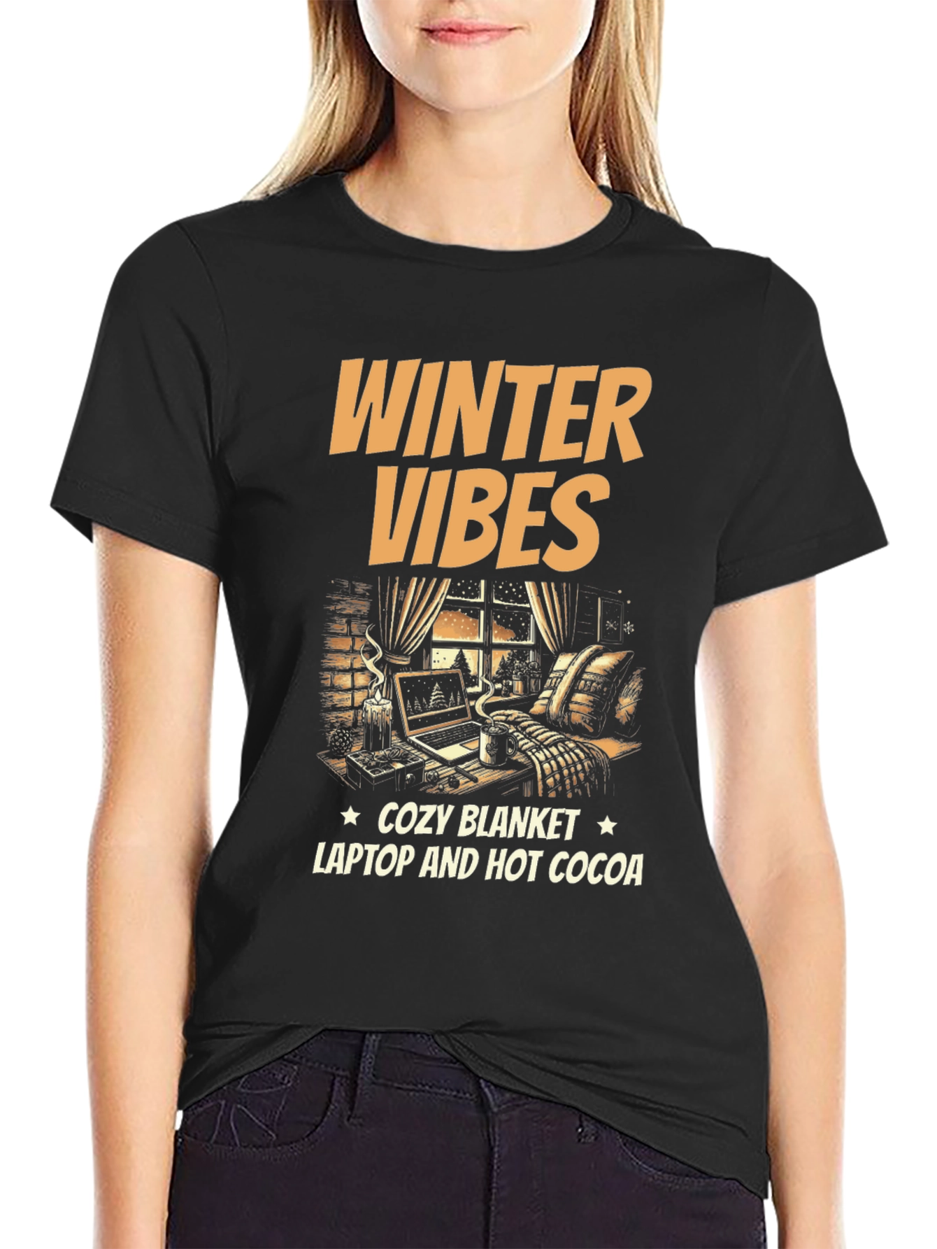 Winter Vibes Cozy T-Shirt