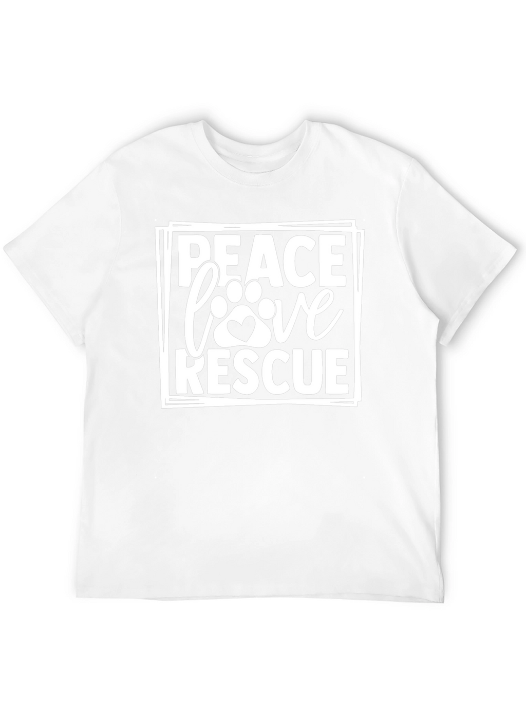 Peace Love Rescue Graphic Tee