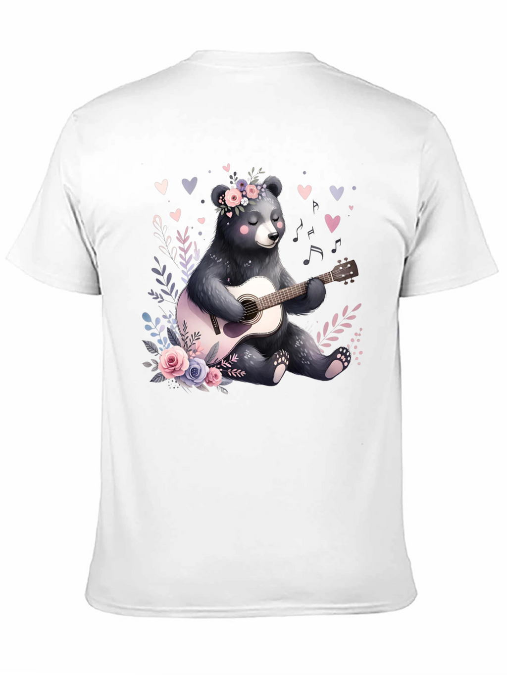 Bear Guitarist Graphic Tee