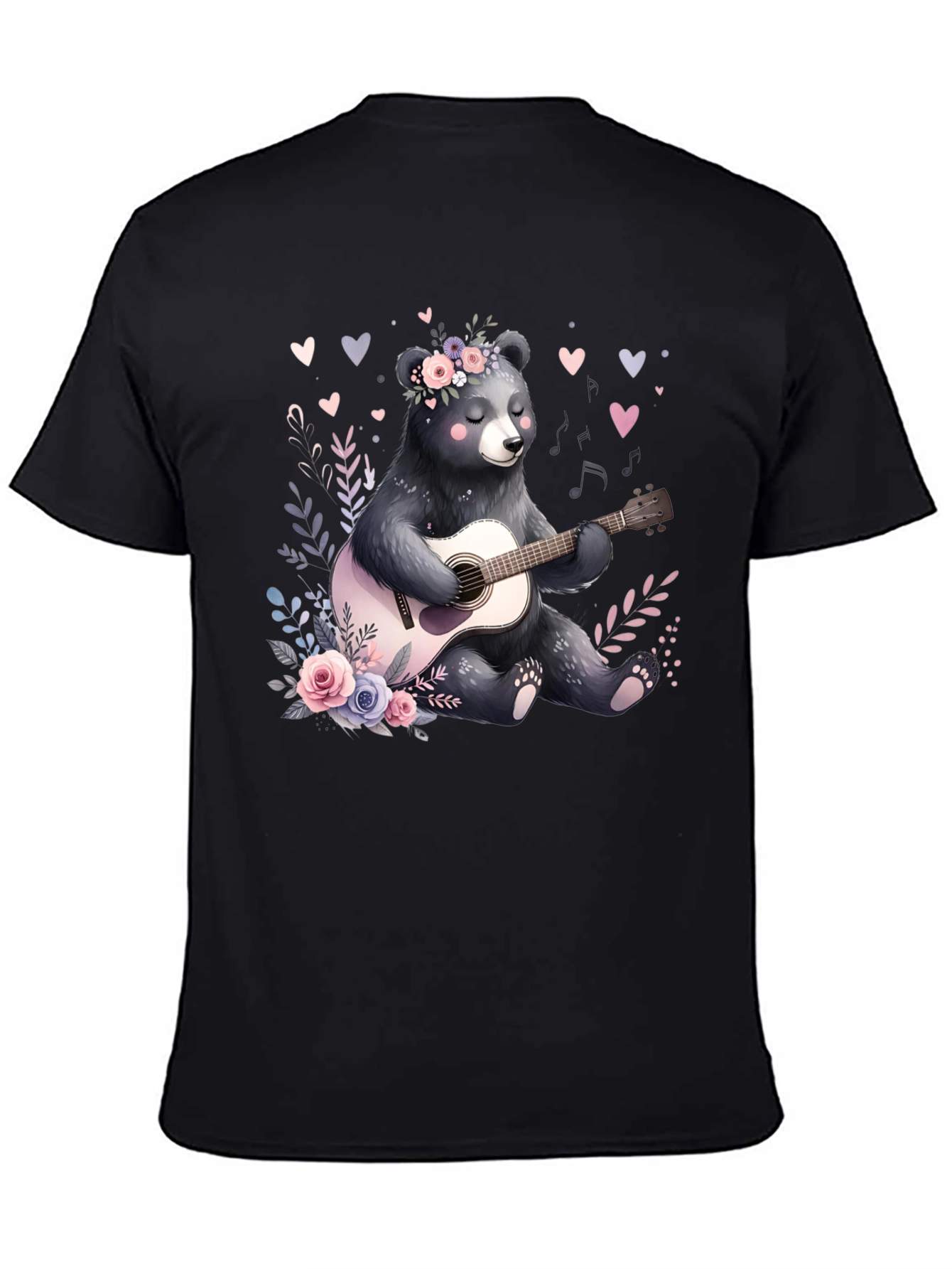 Bear Guitarist Graphic Tee