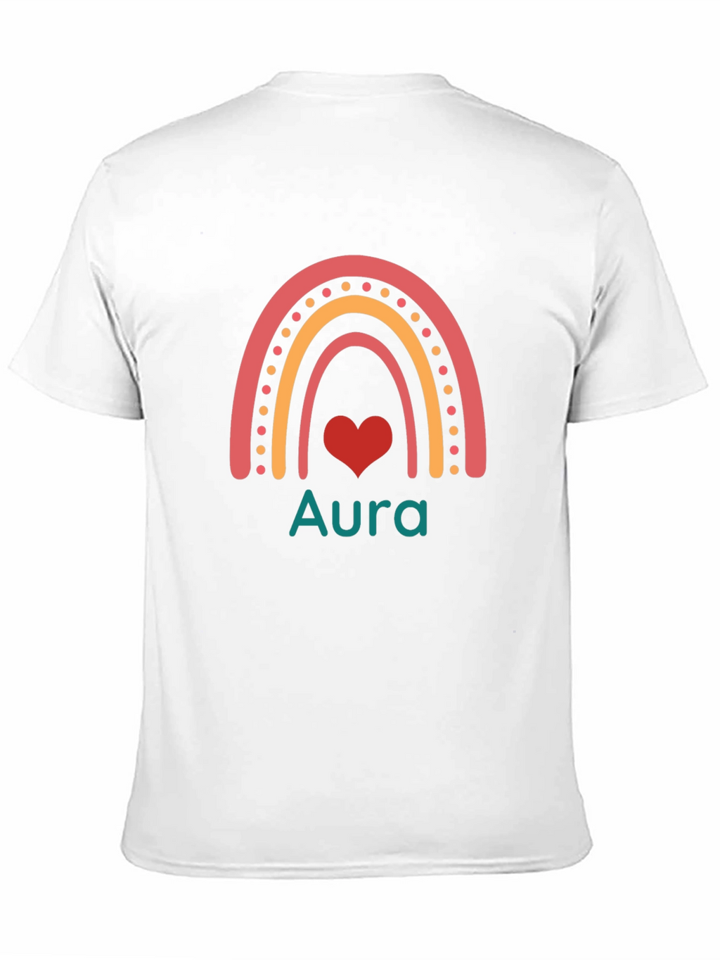 Aura Rainbow Heart Graphic T-Shirt