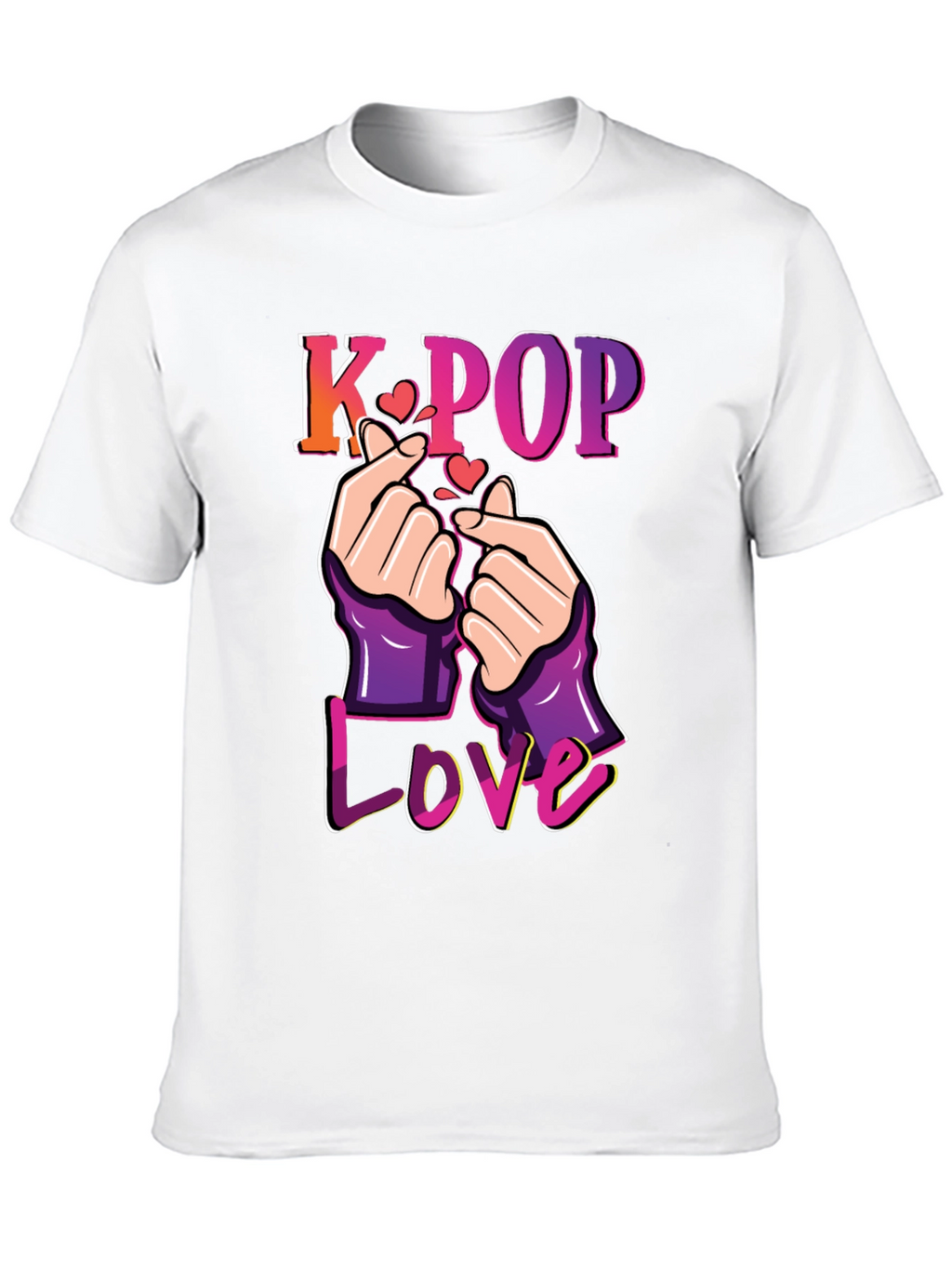 K-Pop Love T-Shirt Finger Heart