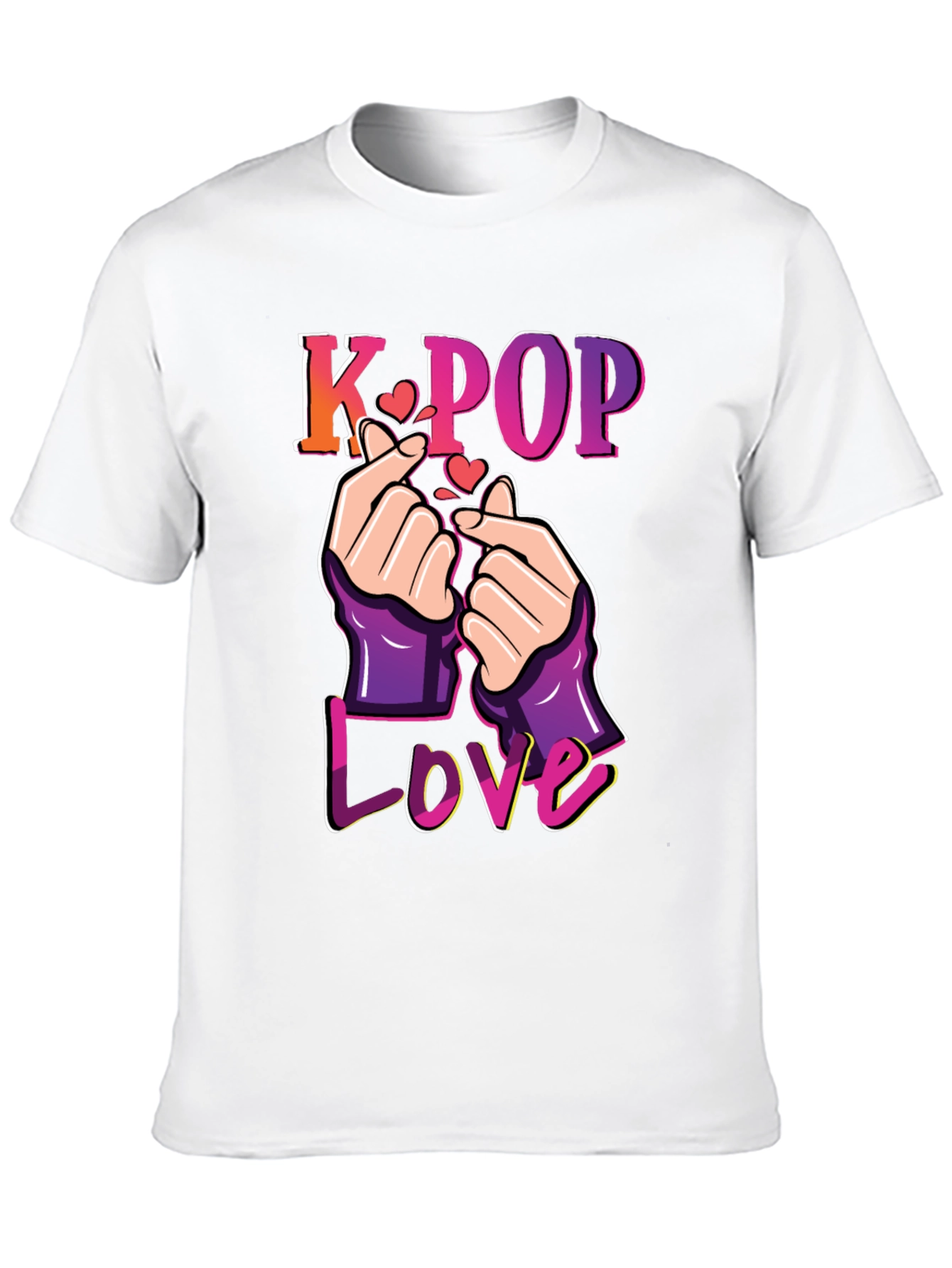 K-Pop Love T-Shirt Finger Heart