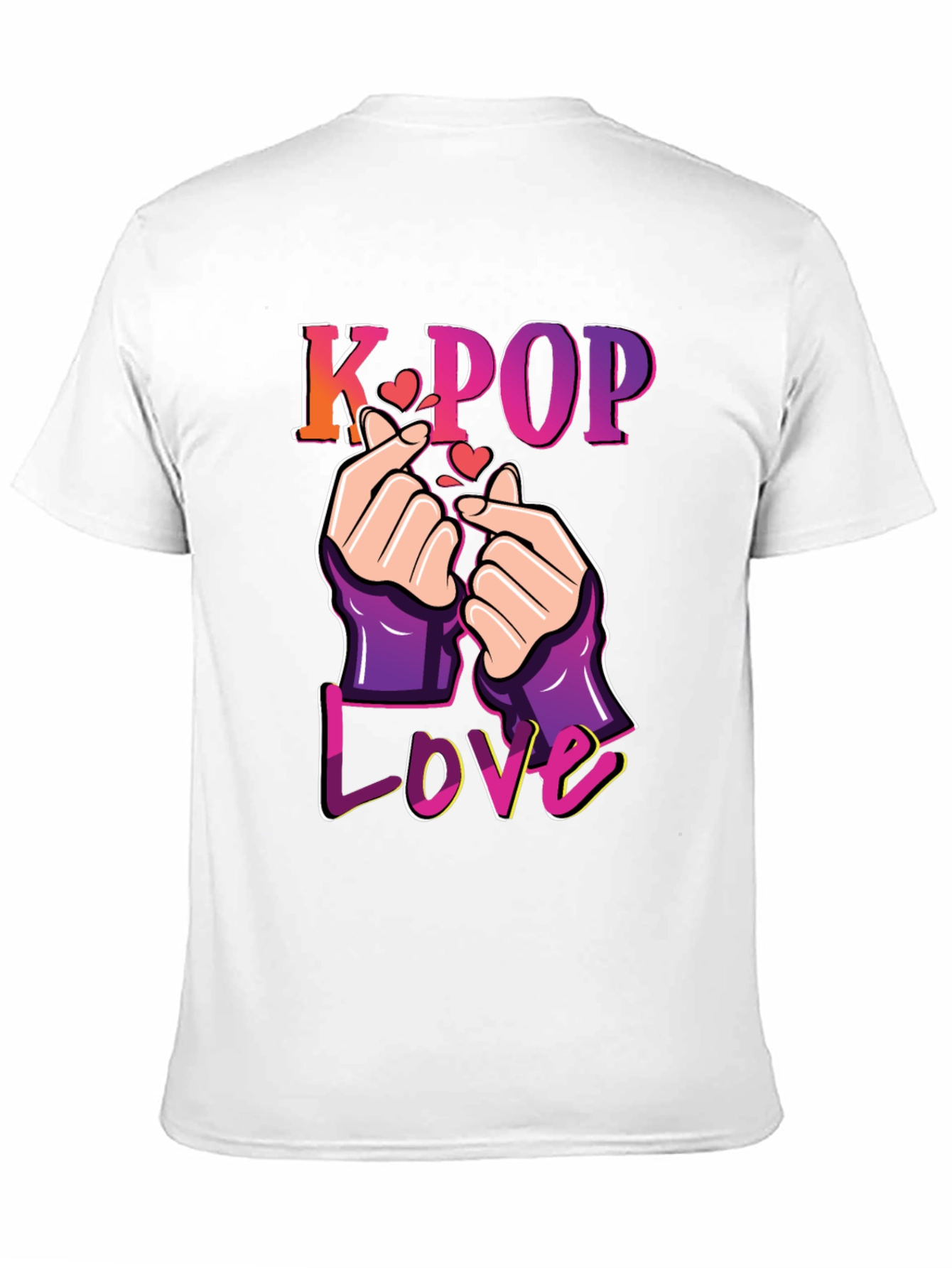 K-Pop Love T-Shirt Finger Heart