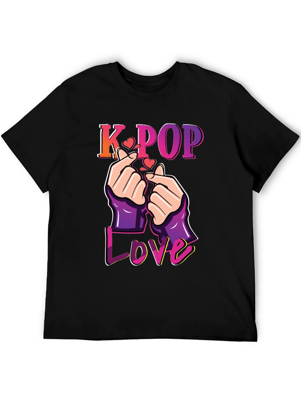 K-Pop Love T-Shirt Finger Heart