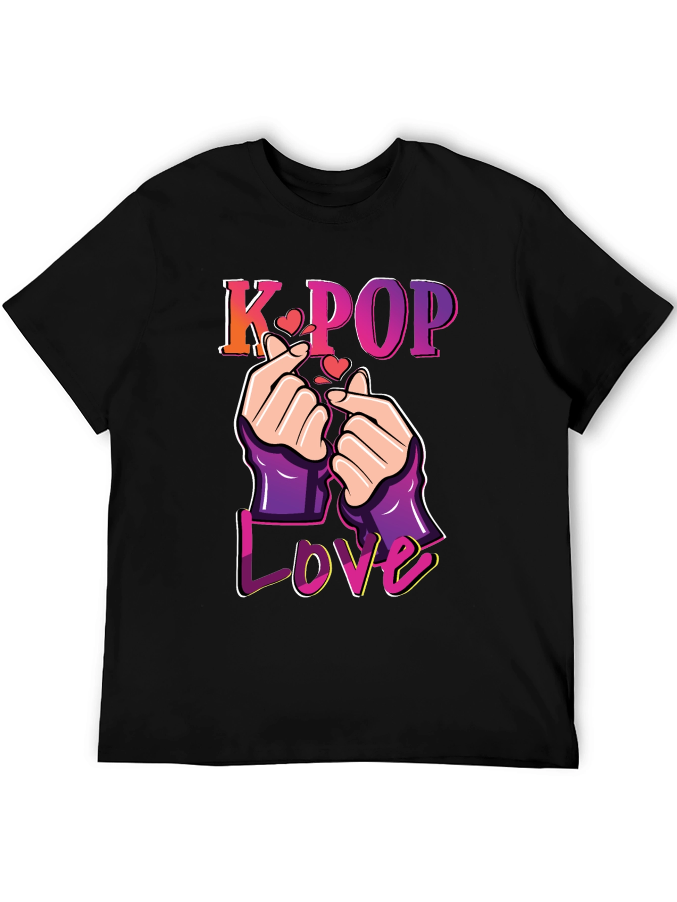 K-Pop Love T-Shirt Finger Heart