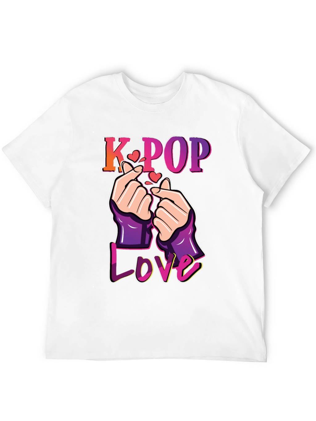 K-Pop Love T-Shirt Finger Heart