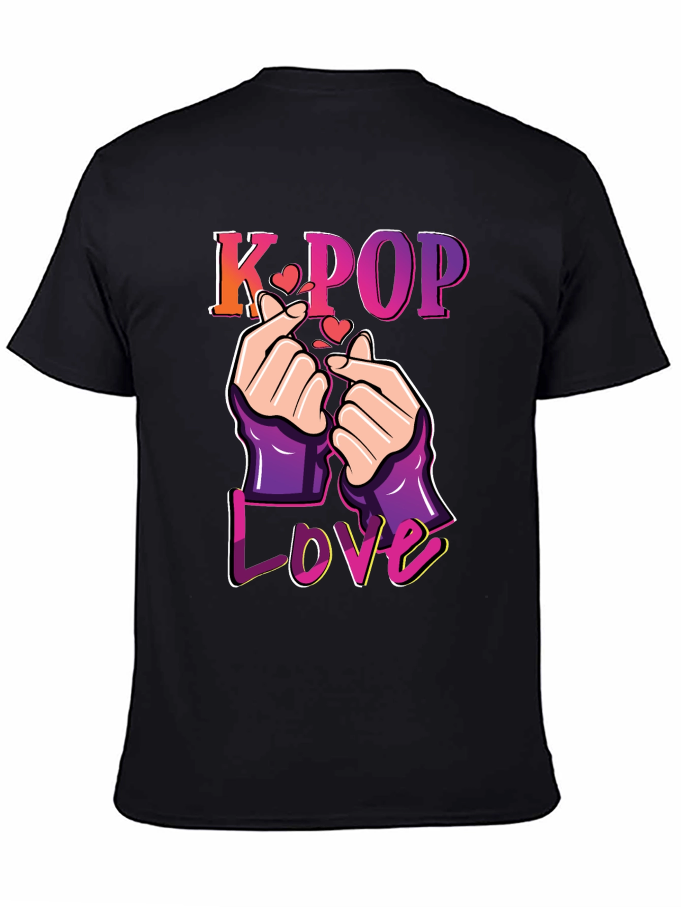 K-Pop Love T-Shirt Finger Heart
