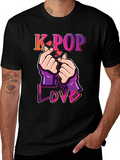 K-Pop Love T-Shirt Finger Heart