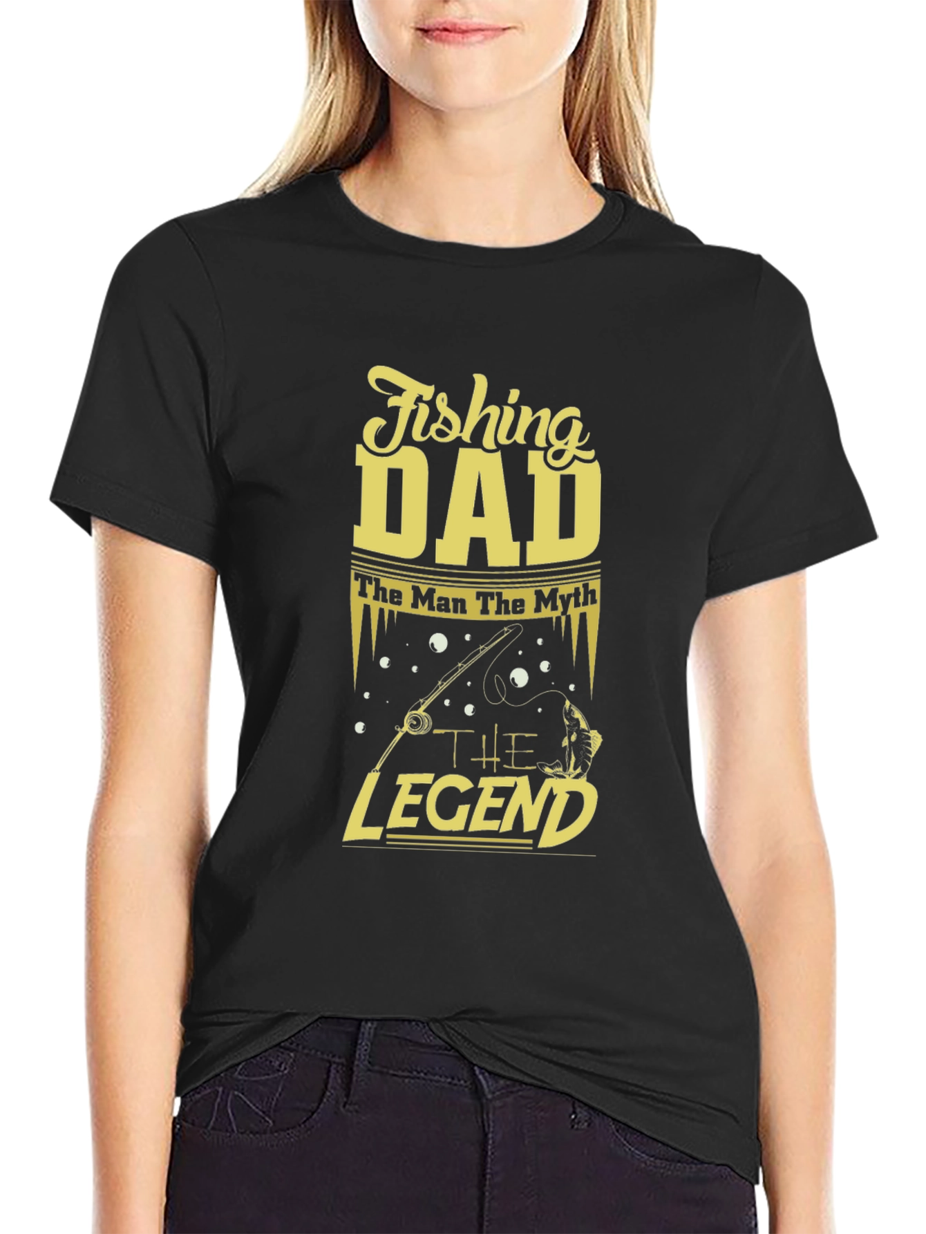 Fishing Dad T-Shirt - The Man The Myth The Legend
