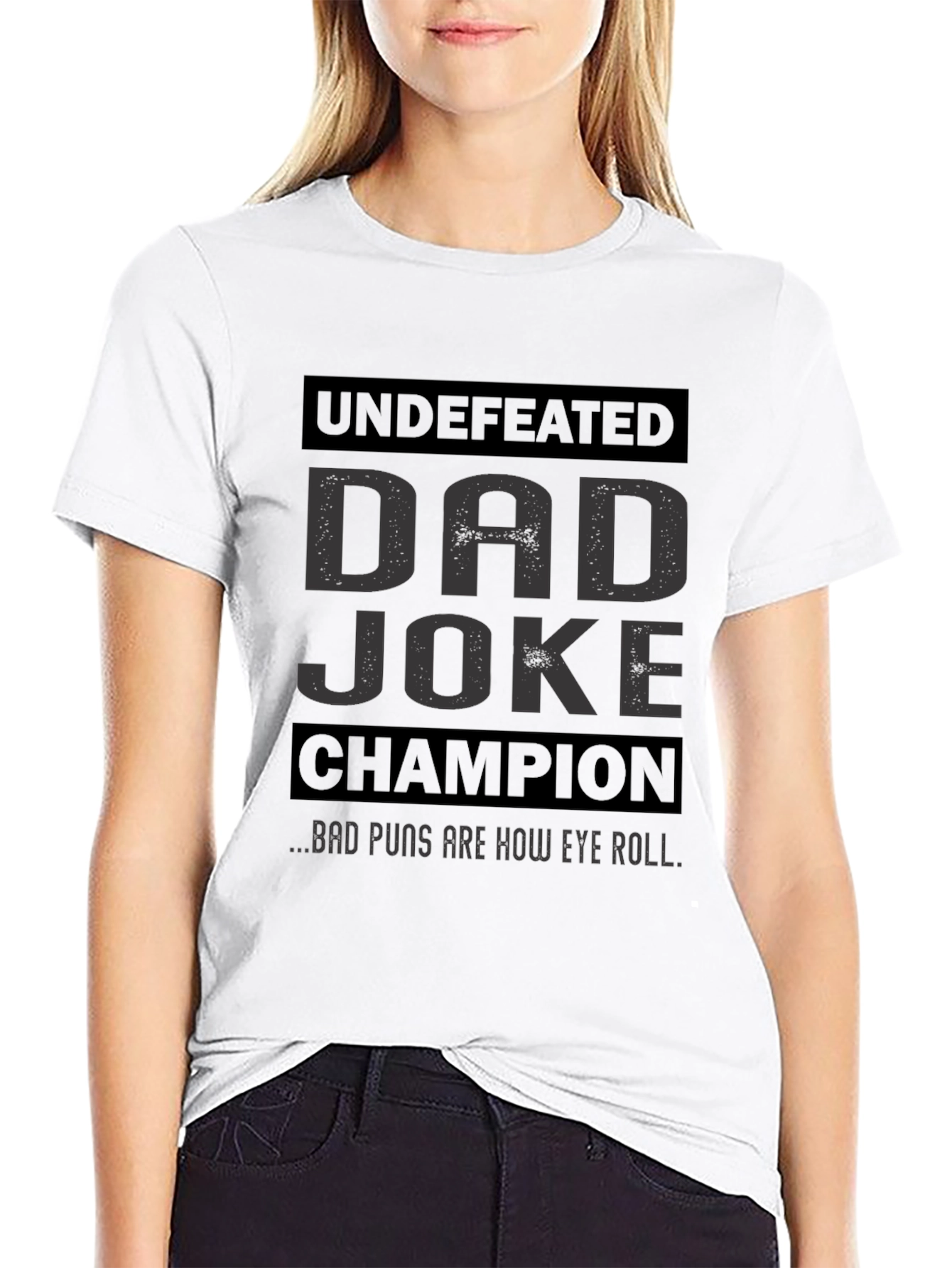 Dad Joke Champion T-Shirt: Undefeated Funny Tee