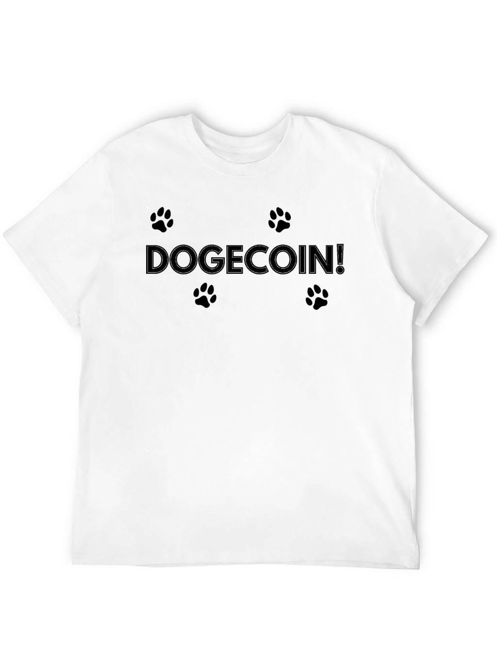 Dogecoin! Black Graphic Tee | Crypto Fashion