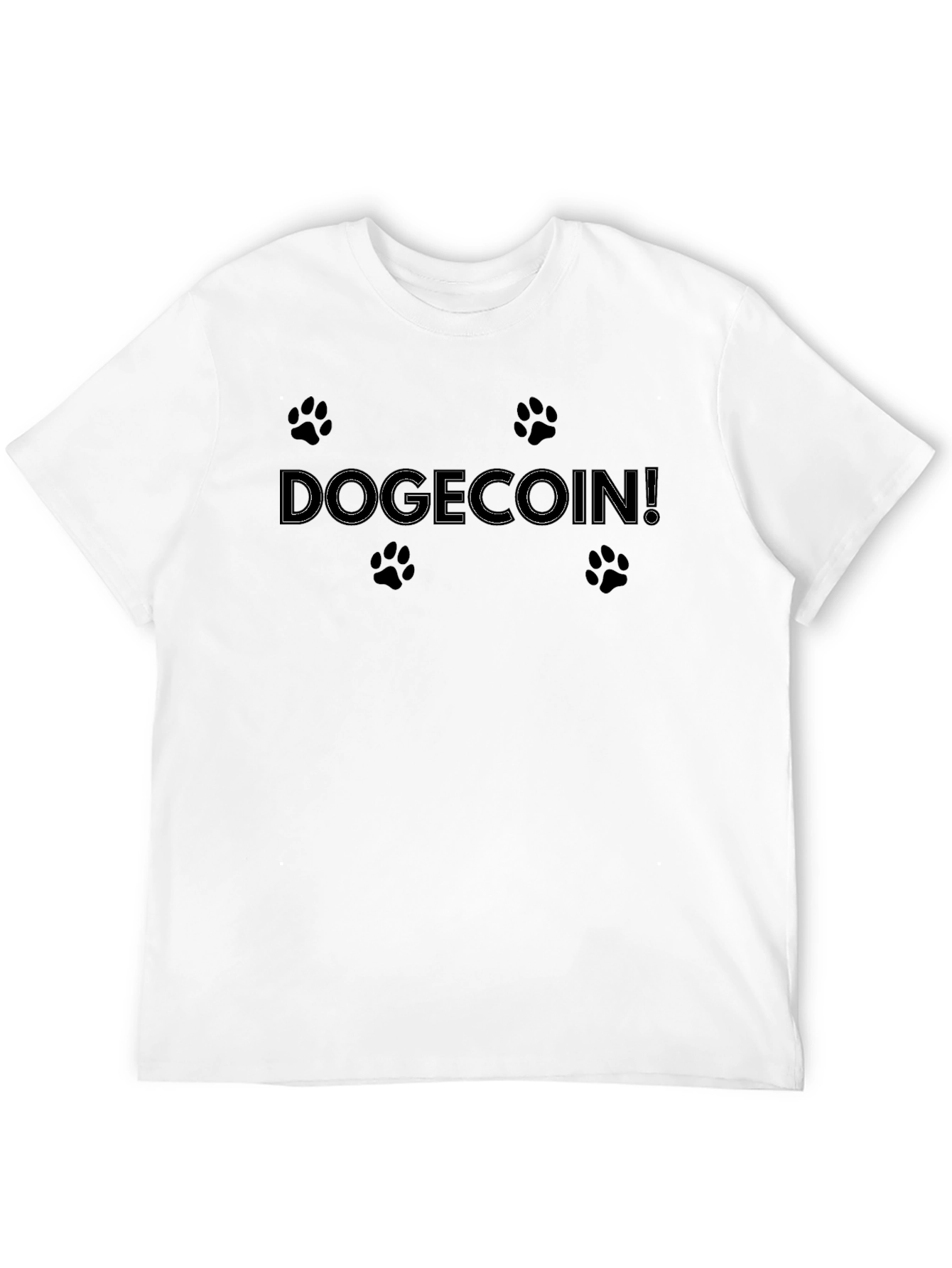 Dogecoin! Black Graphic Tee | Crypto Fashion