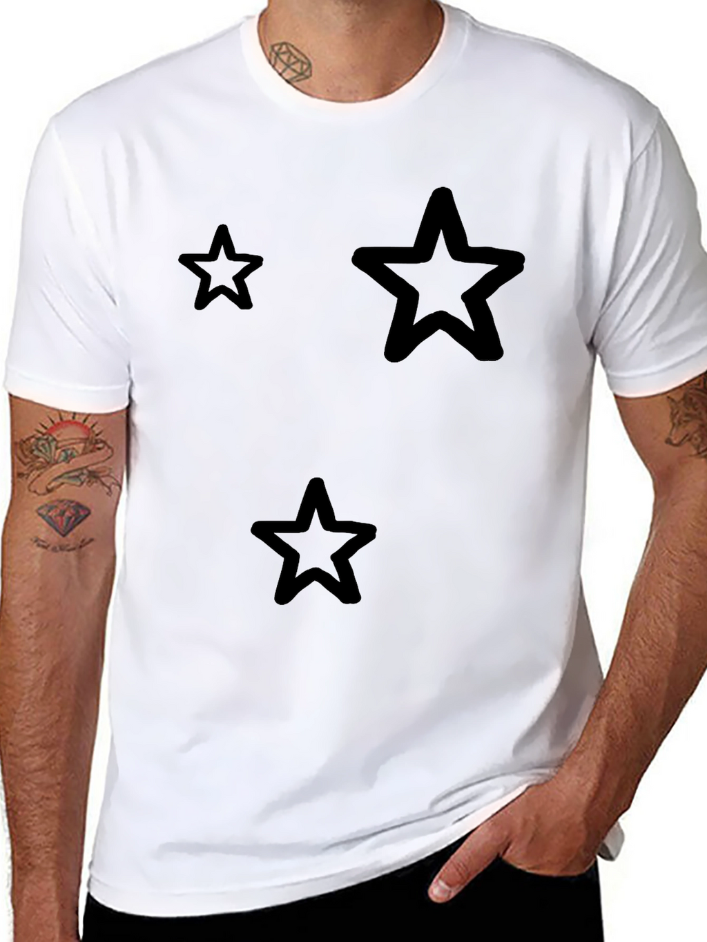 Star Graphic Black T-Shirt