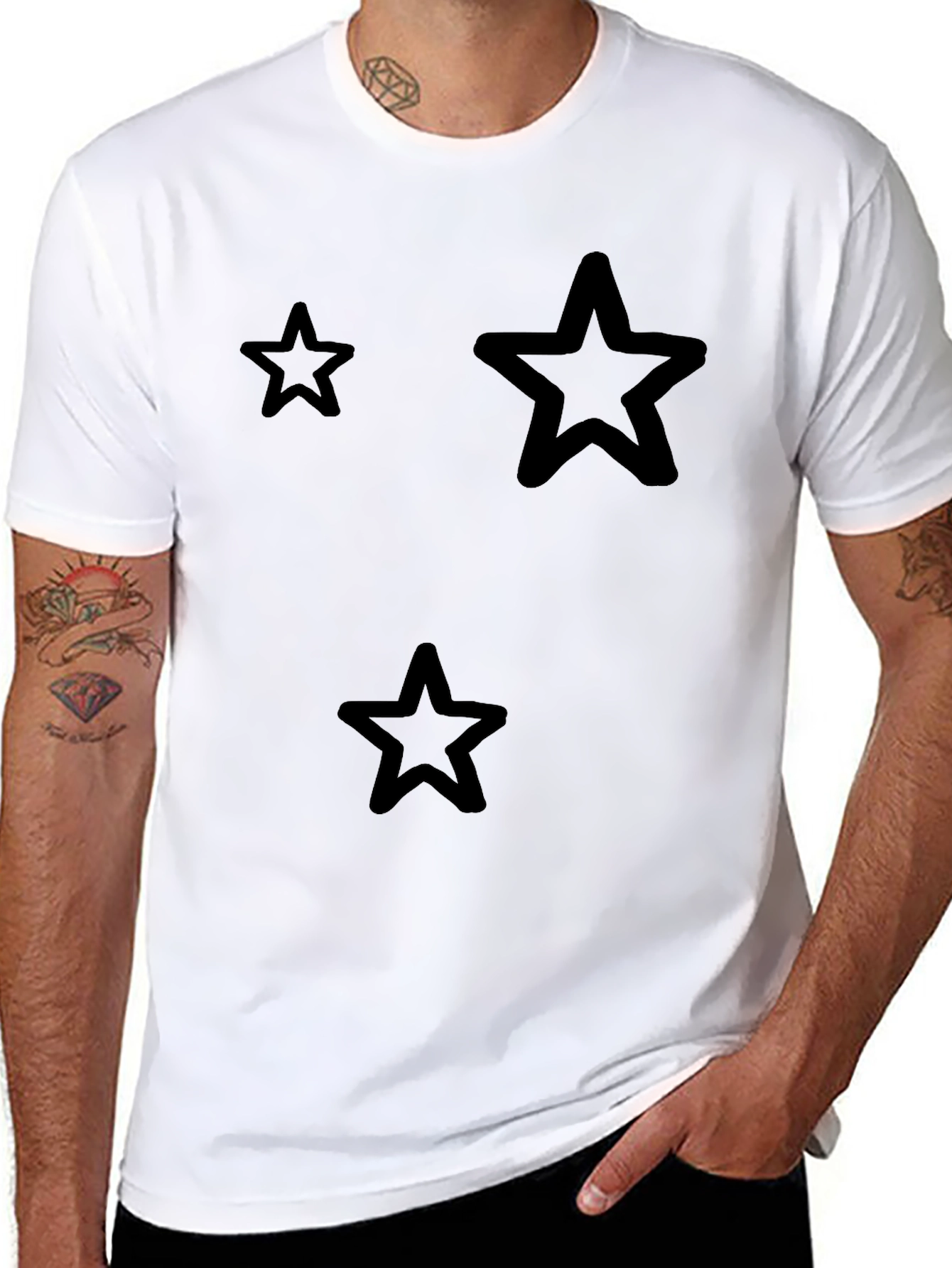Star Graphic Black T-Shirt