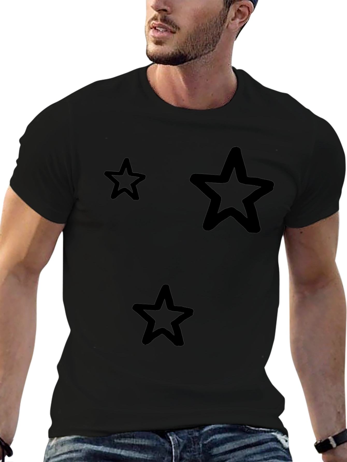 Star Graphic Black T-Shirt