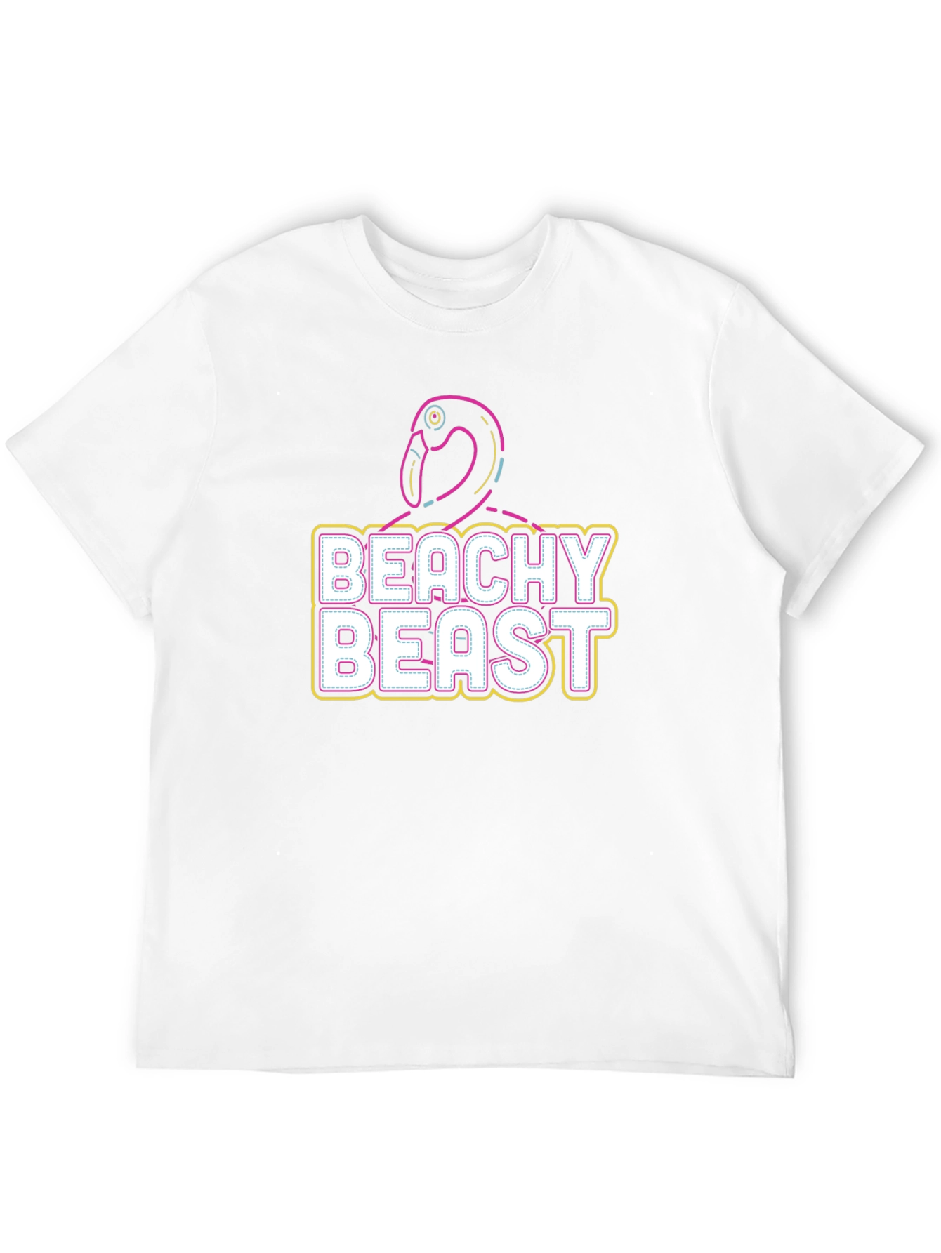 Beachy Beast Graphic Tee - Stylish Comfort