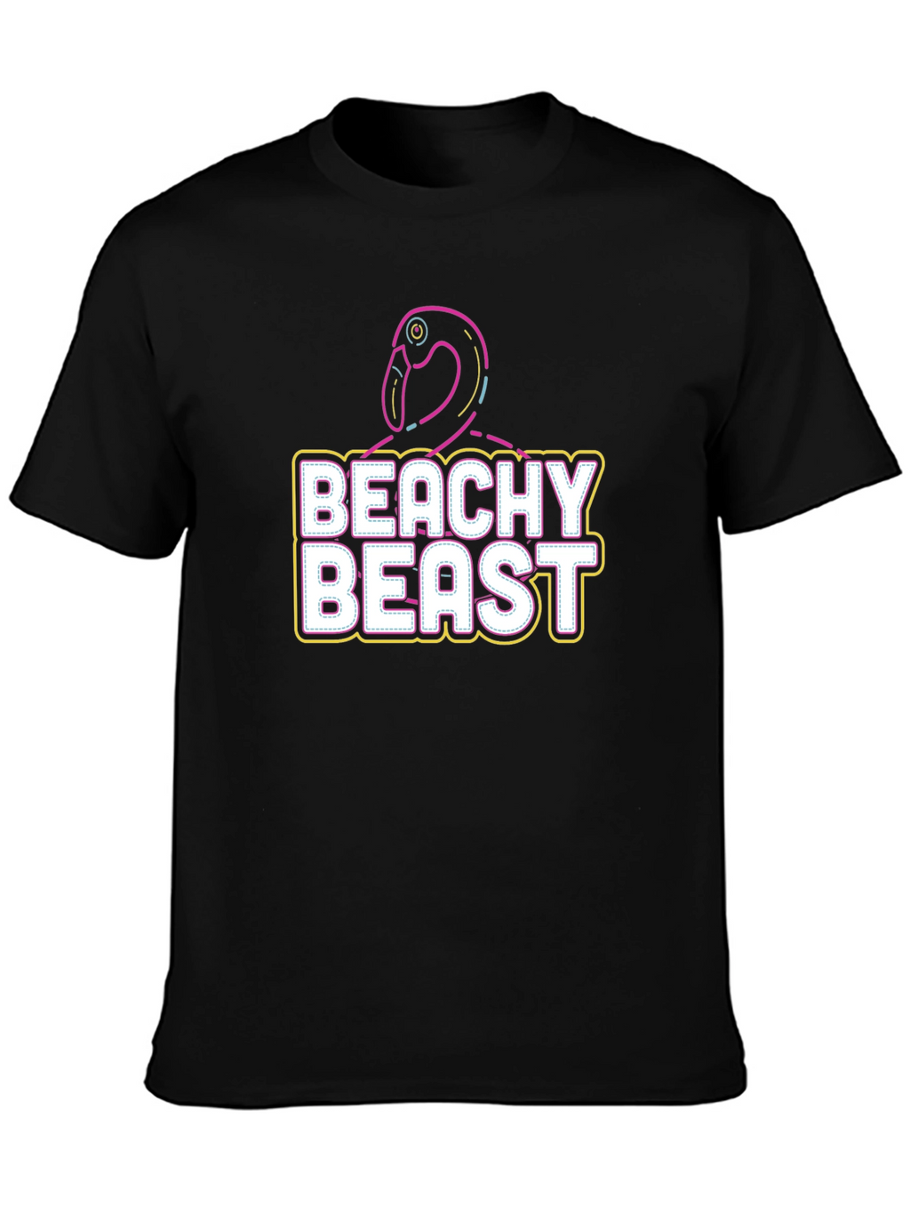 Beachy Beast Graphic Tee - Stylish Comfort