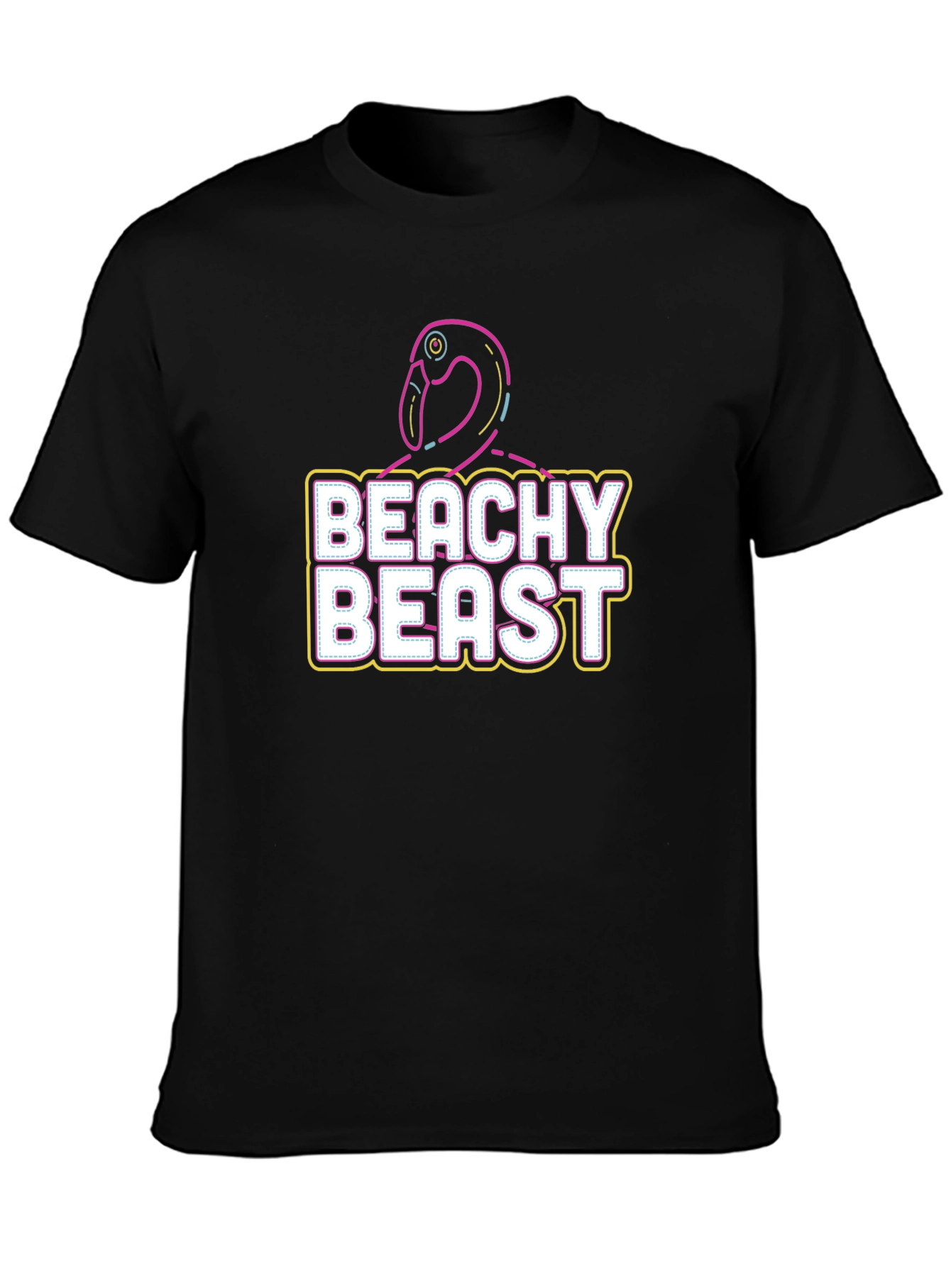 Beachy Beast Graphic Tee - Stylish Comfort