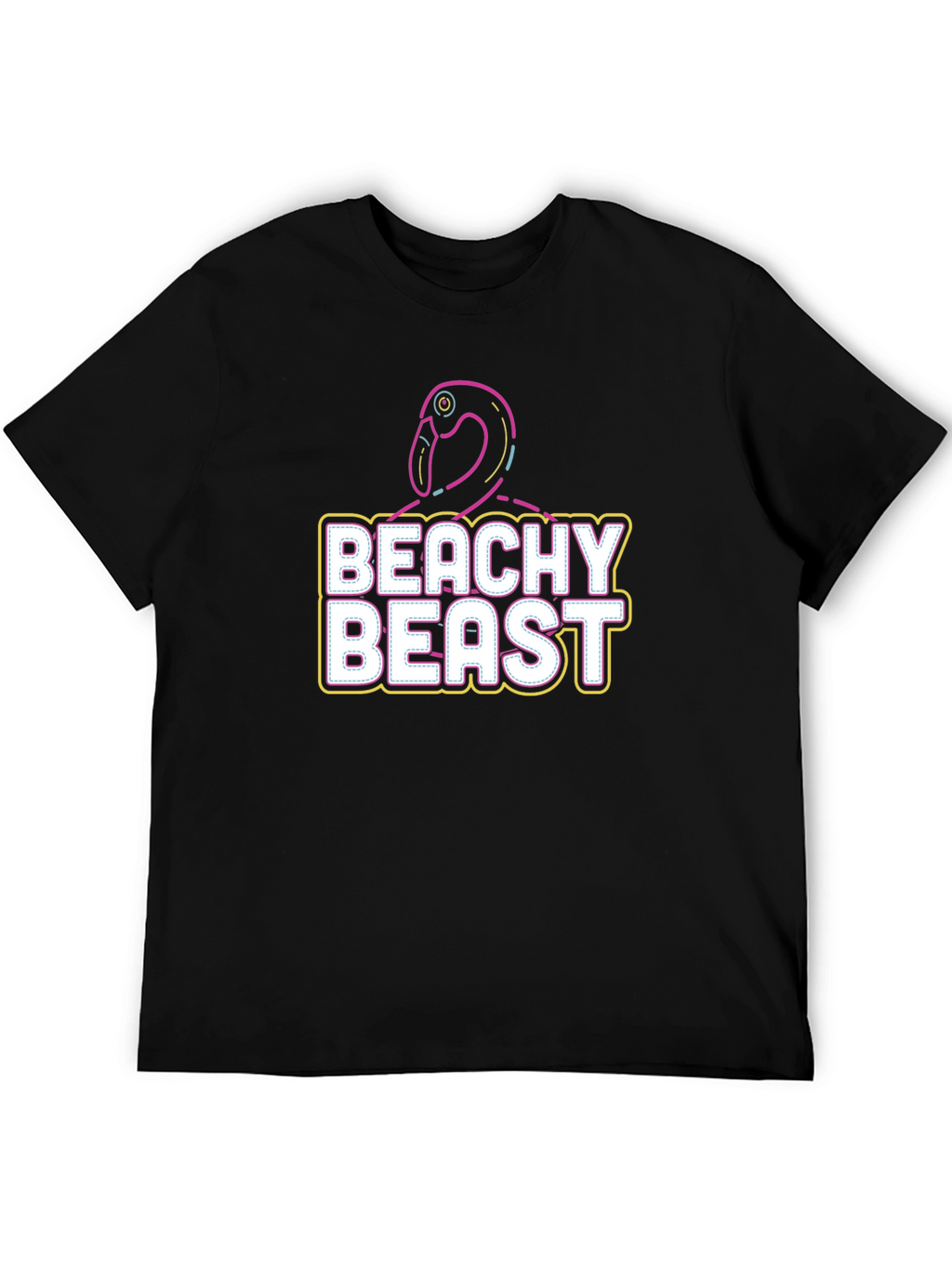 Beachy Beast Graphic Tee - Stylish Comfort