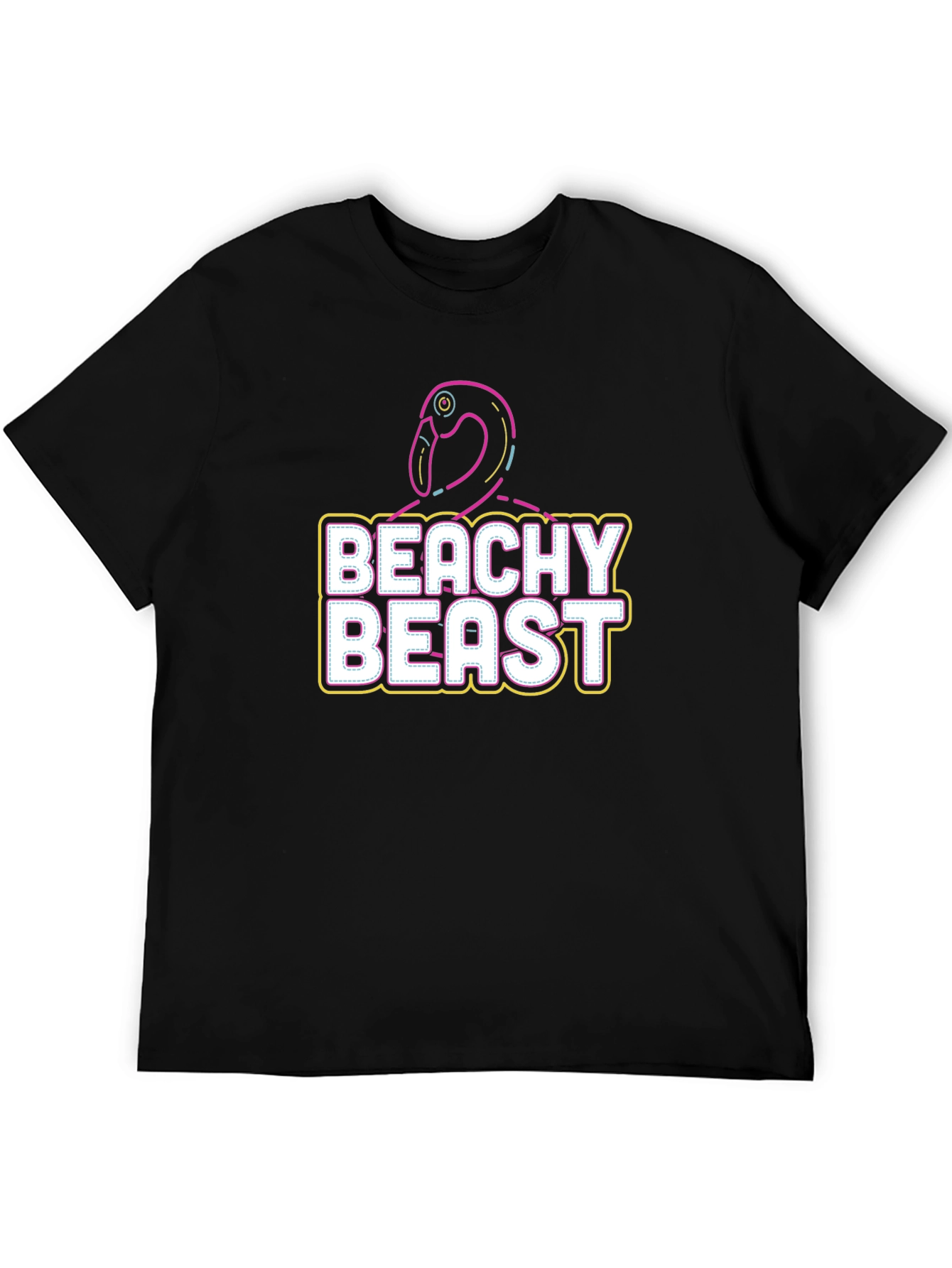 Beachy Beast Graphic Tee - Stylish Comfort