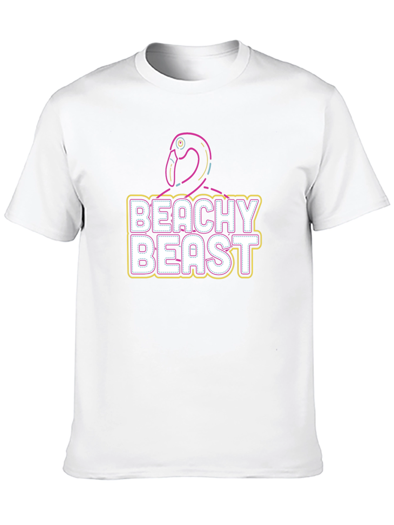 Beachy Beast Graphic Tee - Stylish Comfort